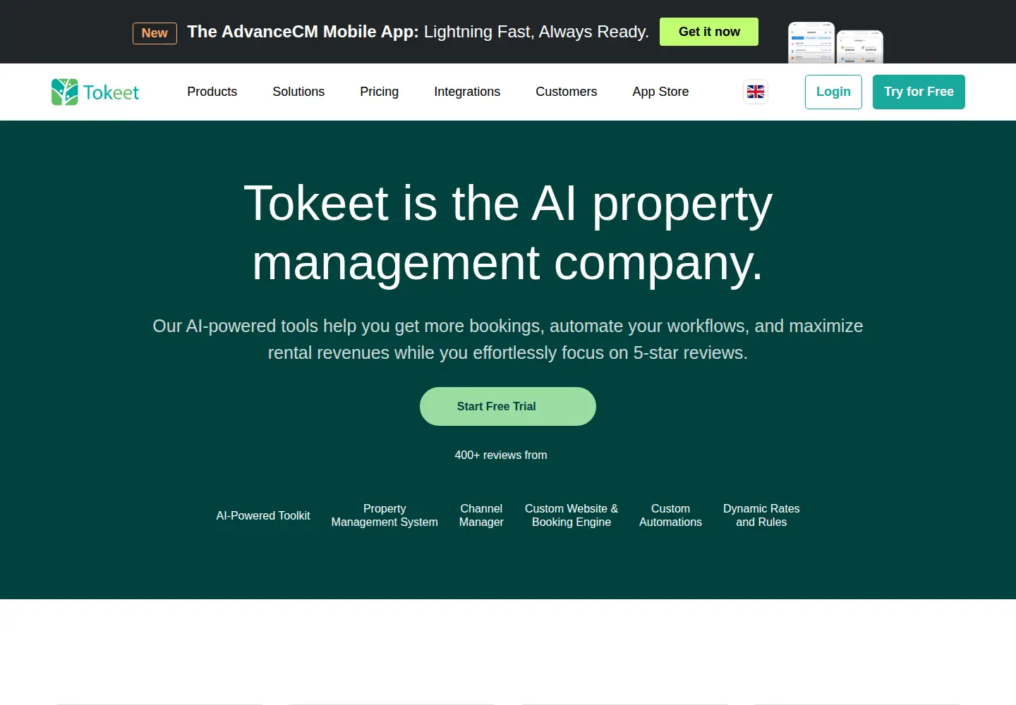 Screenshot of tokeet.com