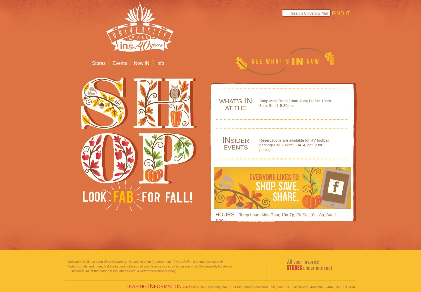 Screenshot of university-mall.com