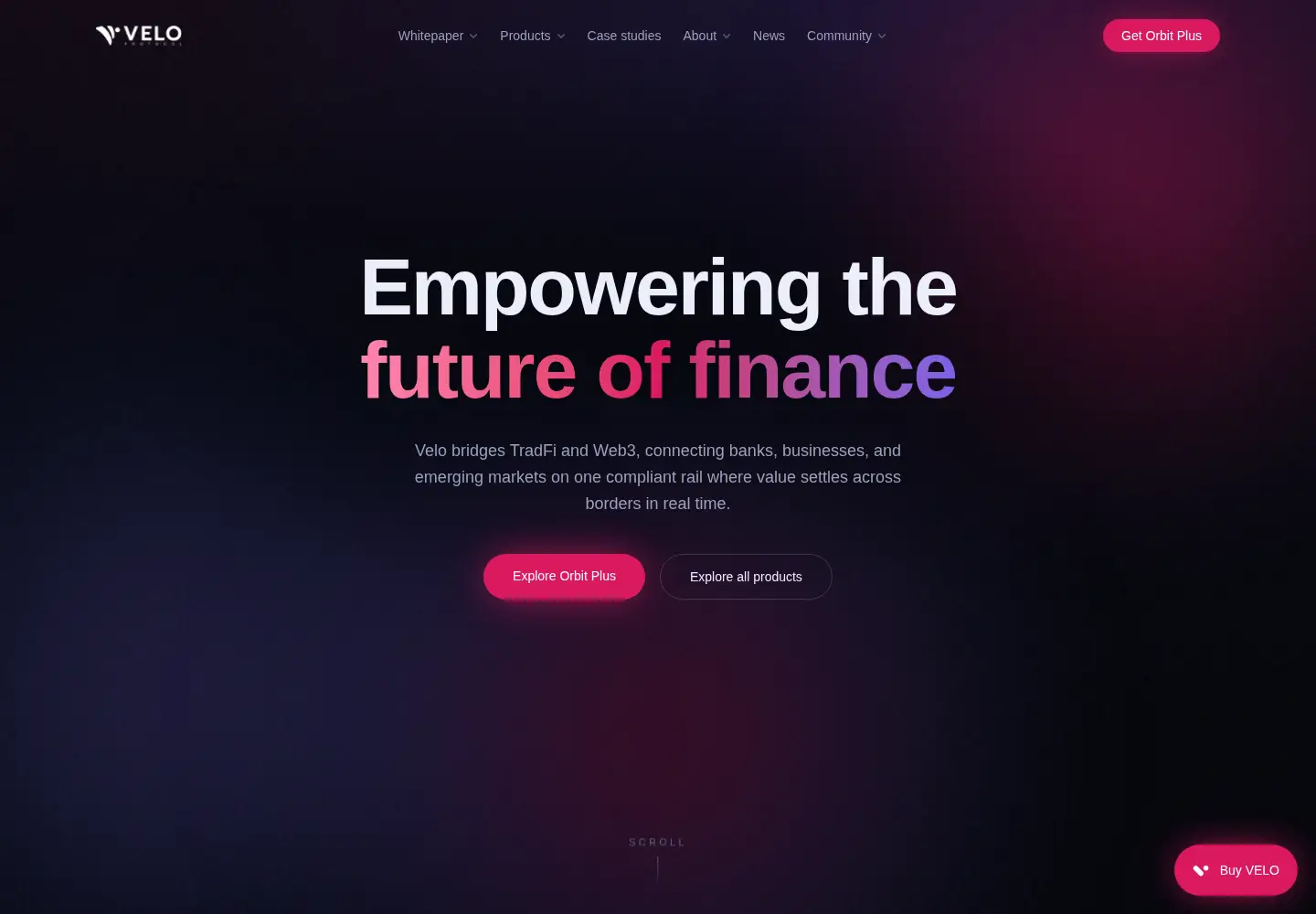 Screenshot of velo.org