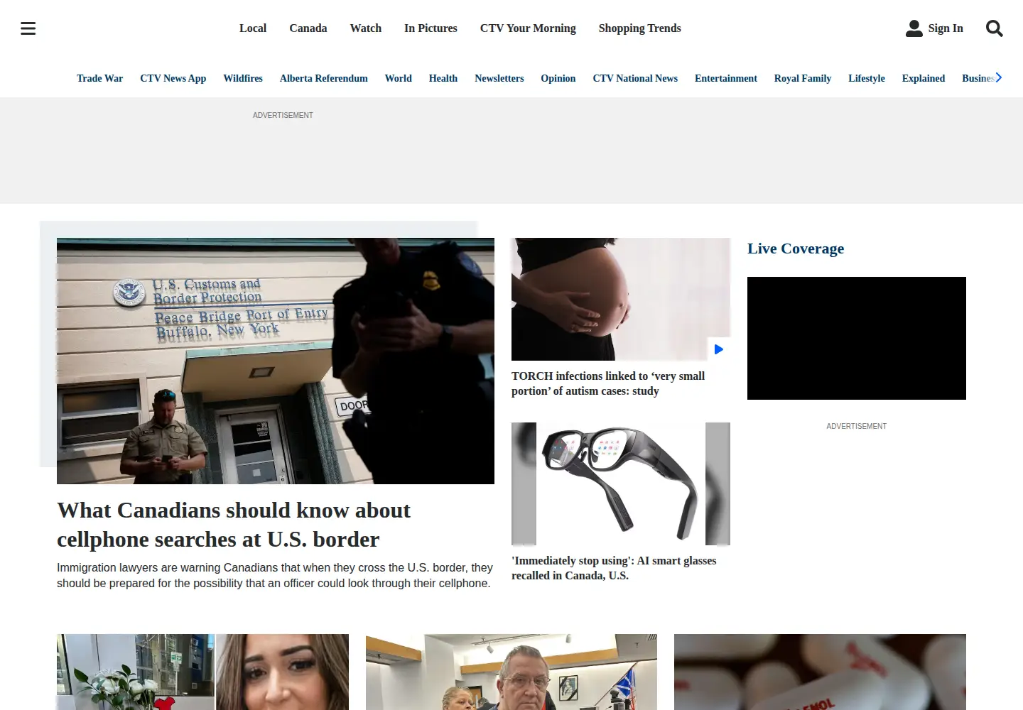 Screenshot of ctvnews.ca