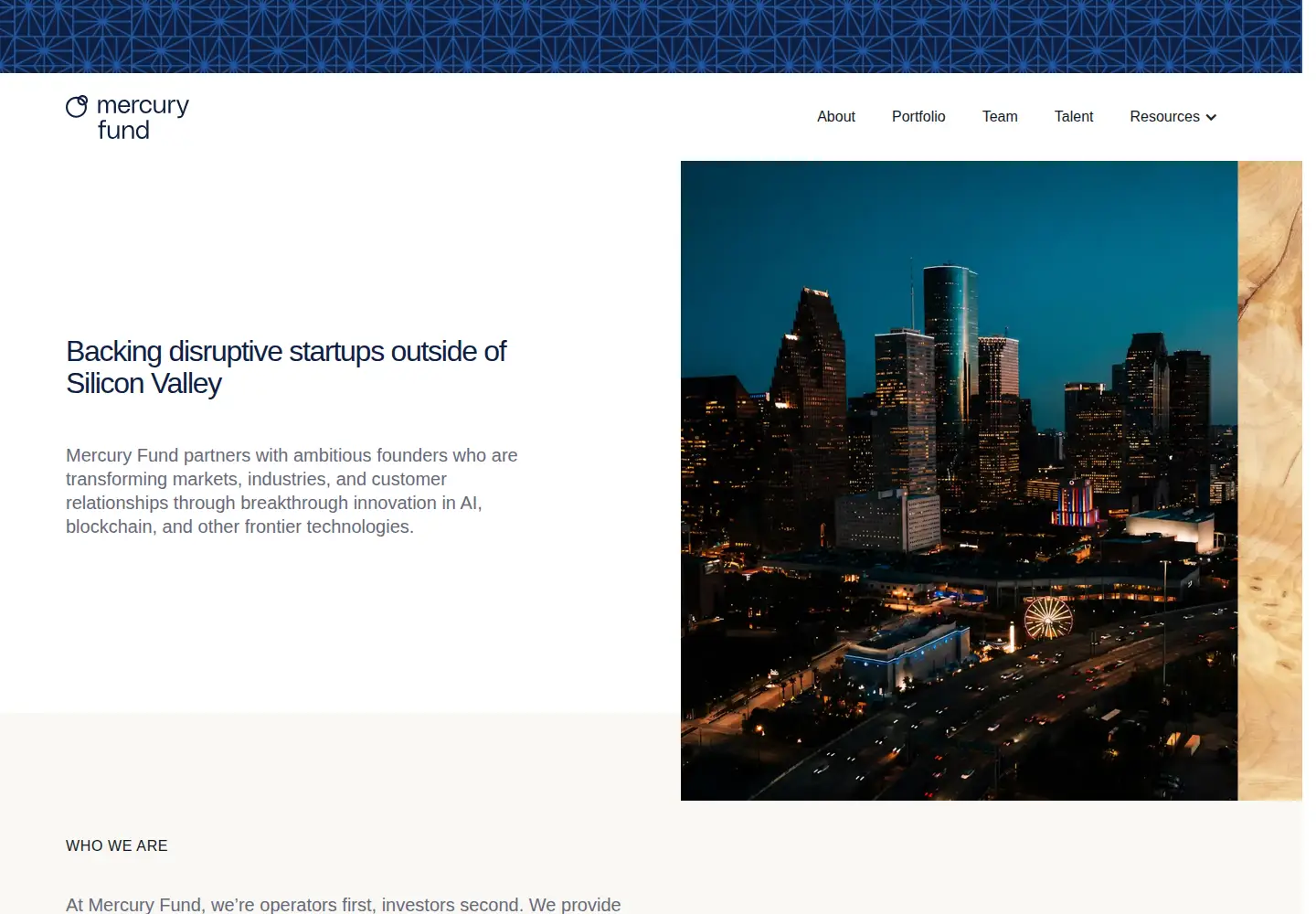 Screenshot of mercuryfund.com