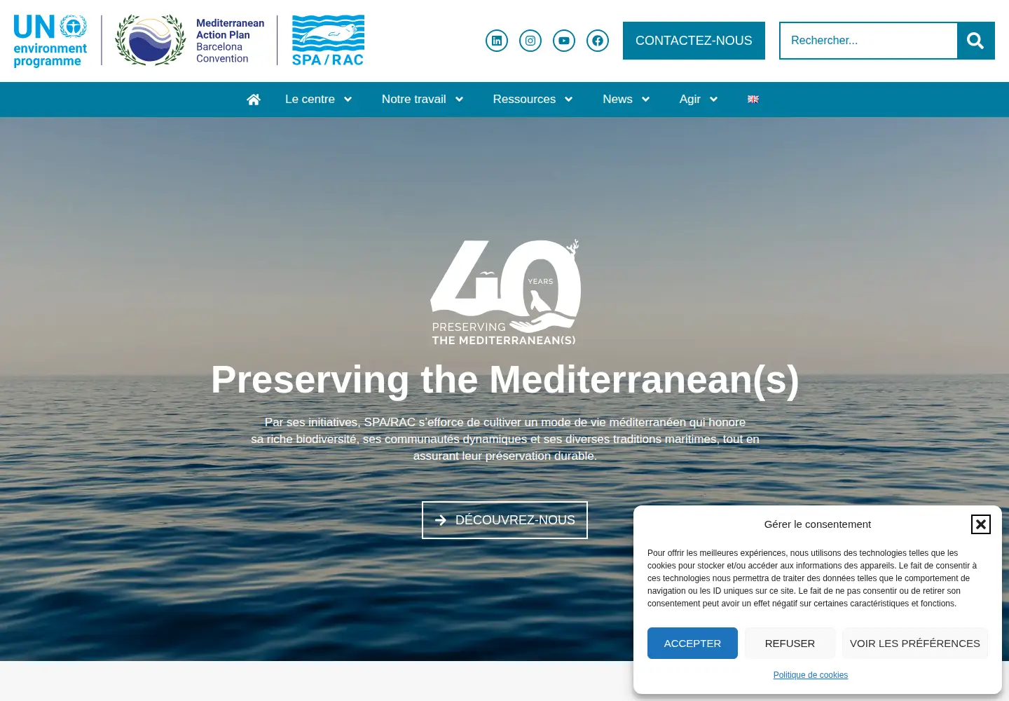 Screenshot of spa-rac.org