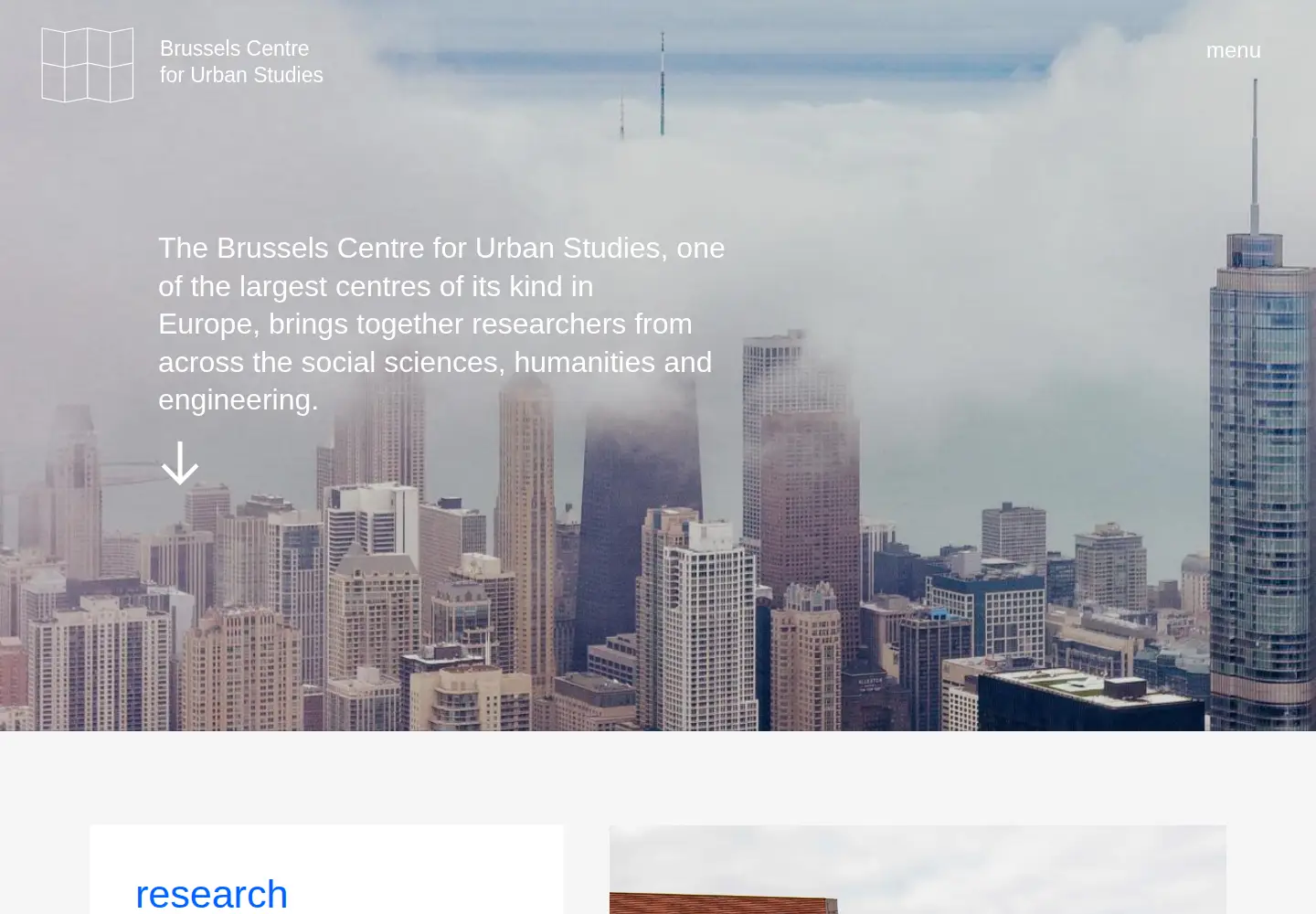 Screenshot of urbanstudies.brussels