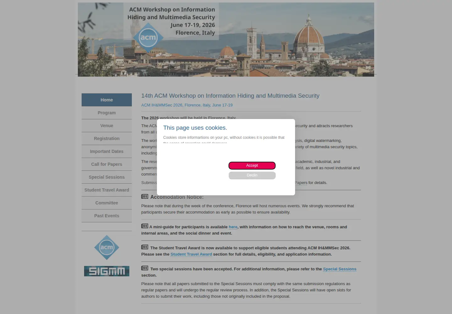Screenshot of ihmmsec.org