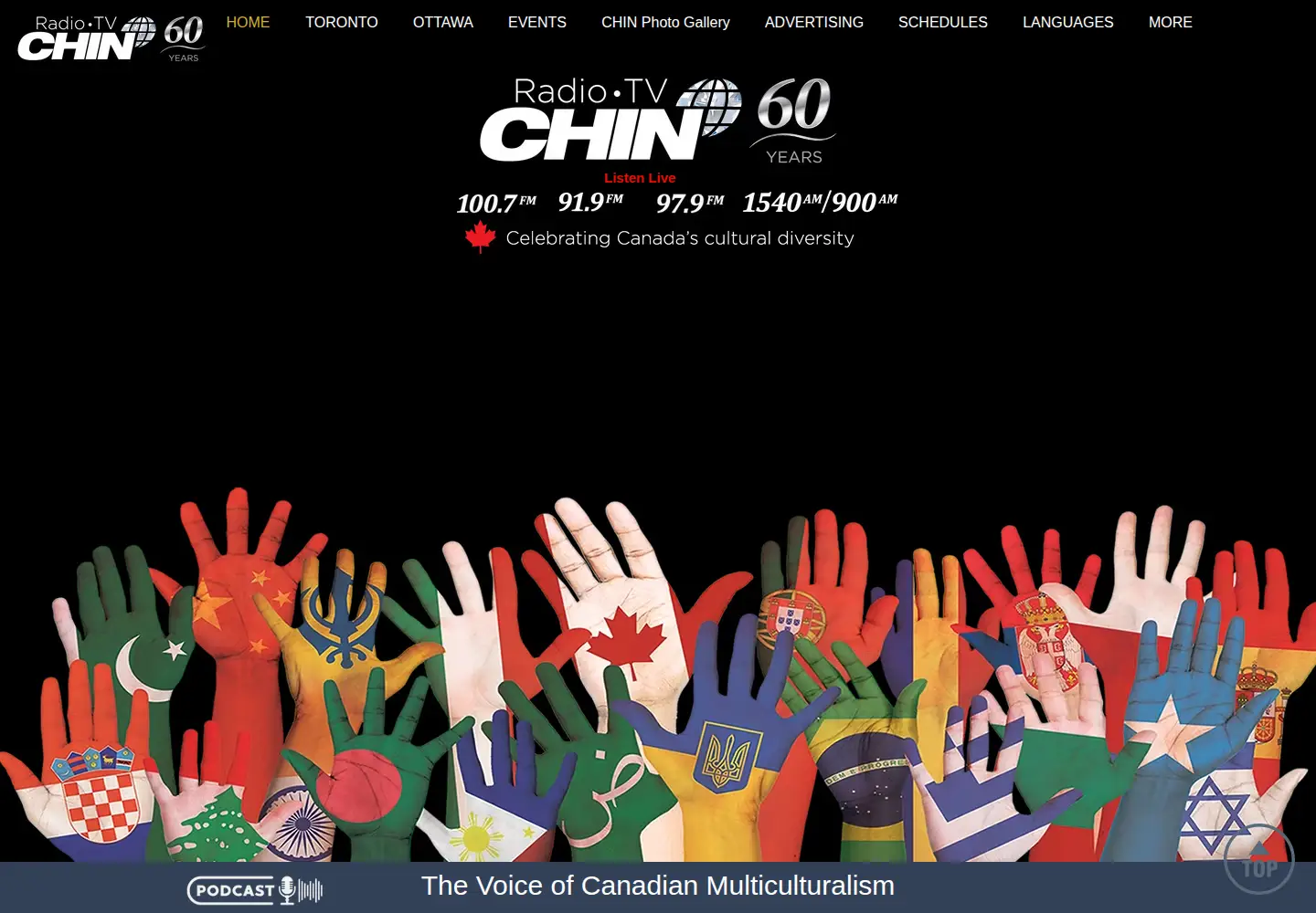 Screenshot of chinradio.com