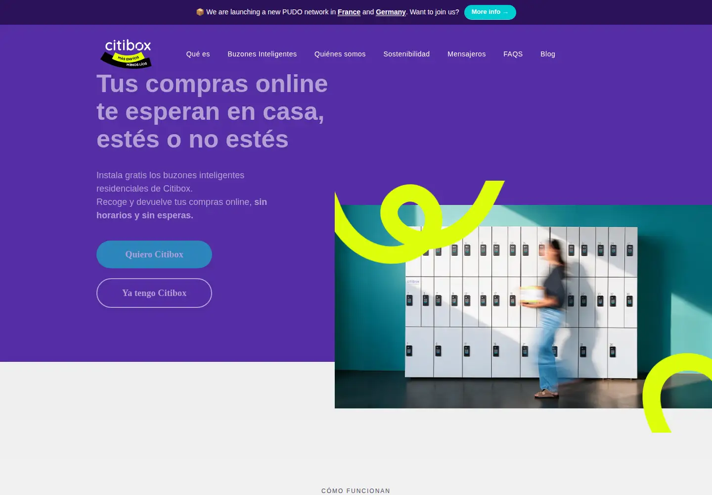 Captured homepage of citibox.com in the current scan