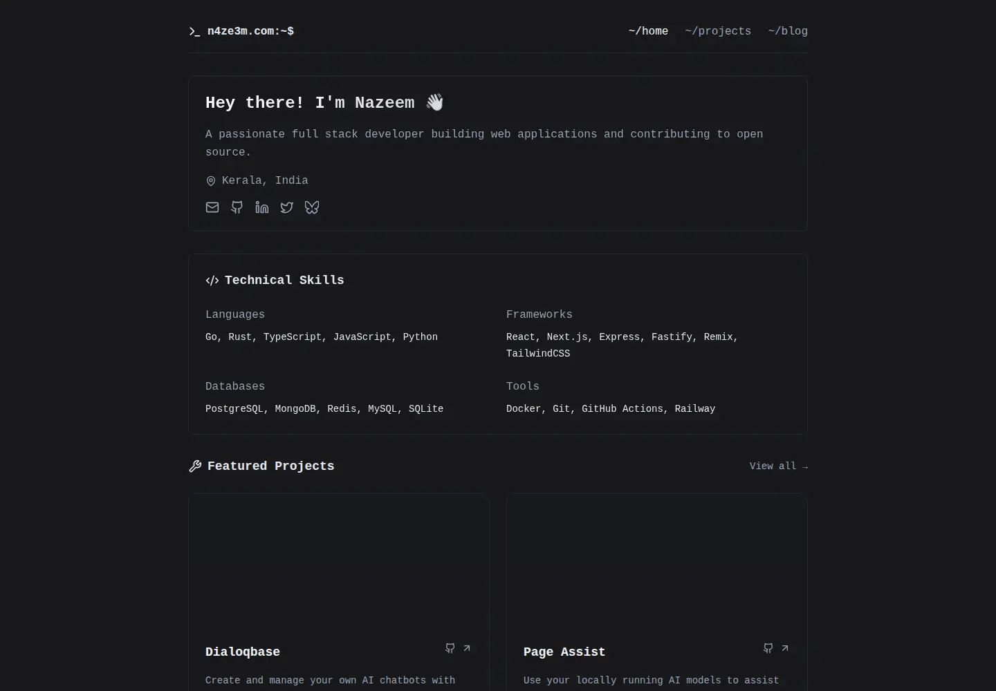 Screenshot of n4ze3m.com
