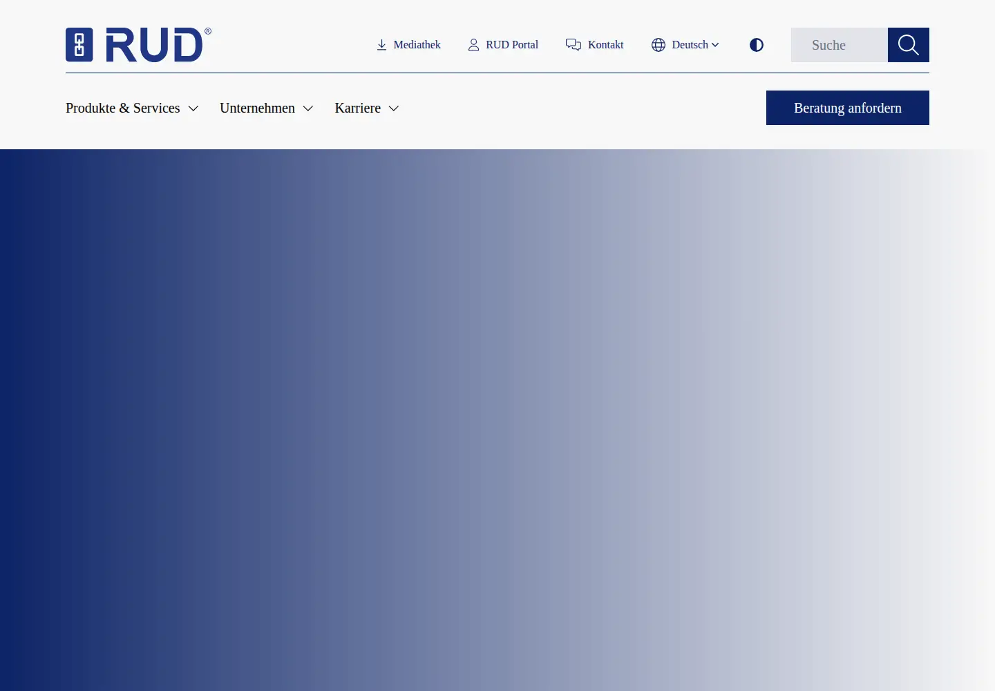 Captured homepage of rud.com in the current scan