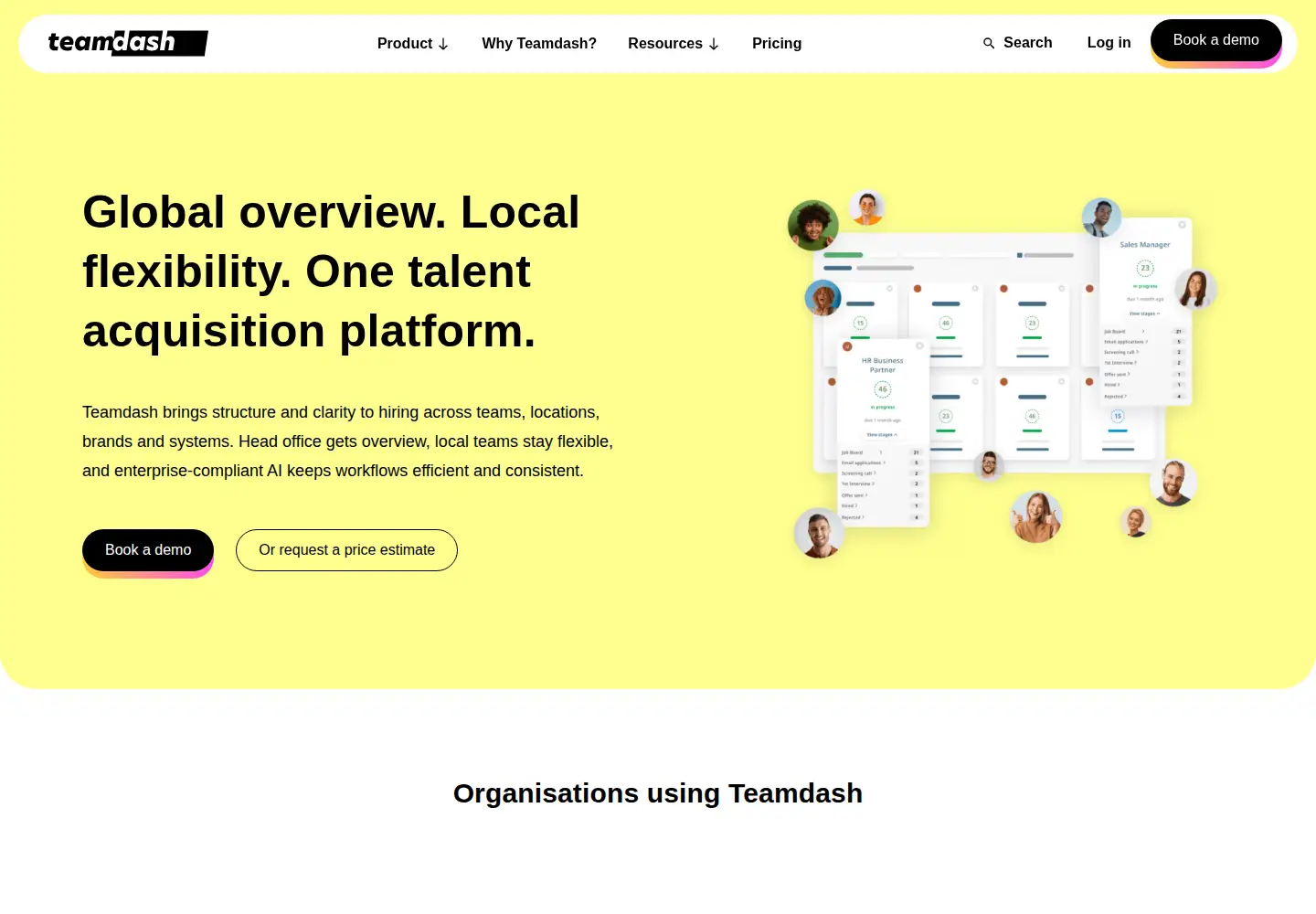 Screenshot of teamdash.com