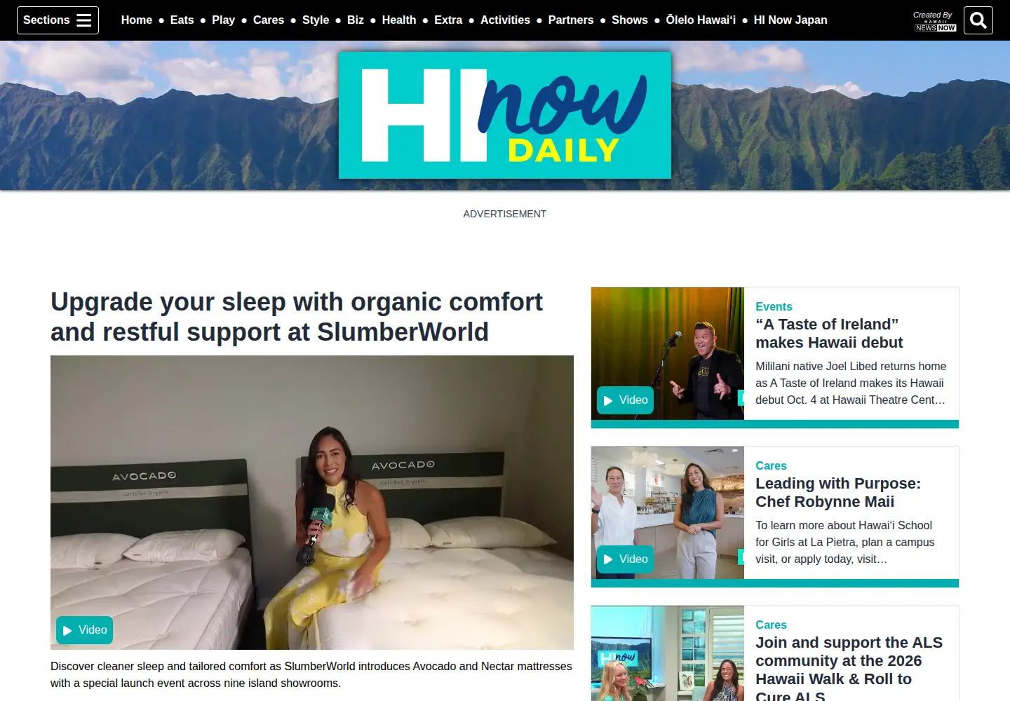 Screenshot of hinowdaily.com