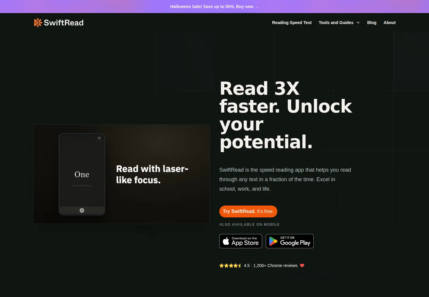 Screenshot of swiftread.com