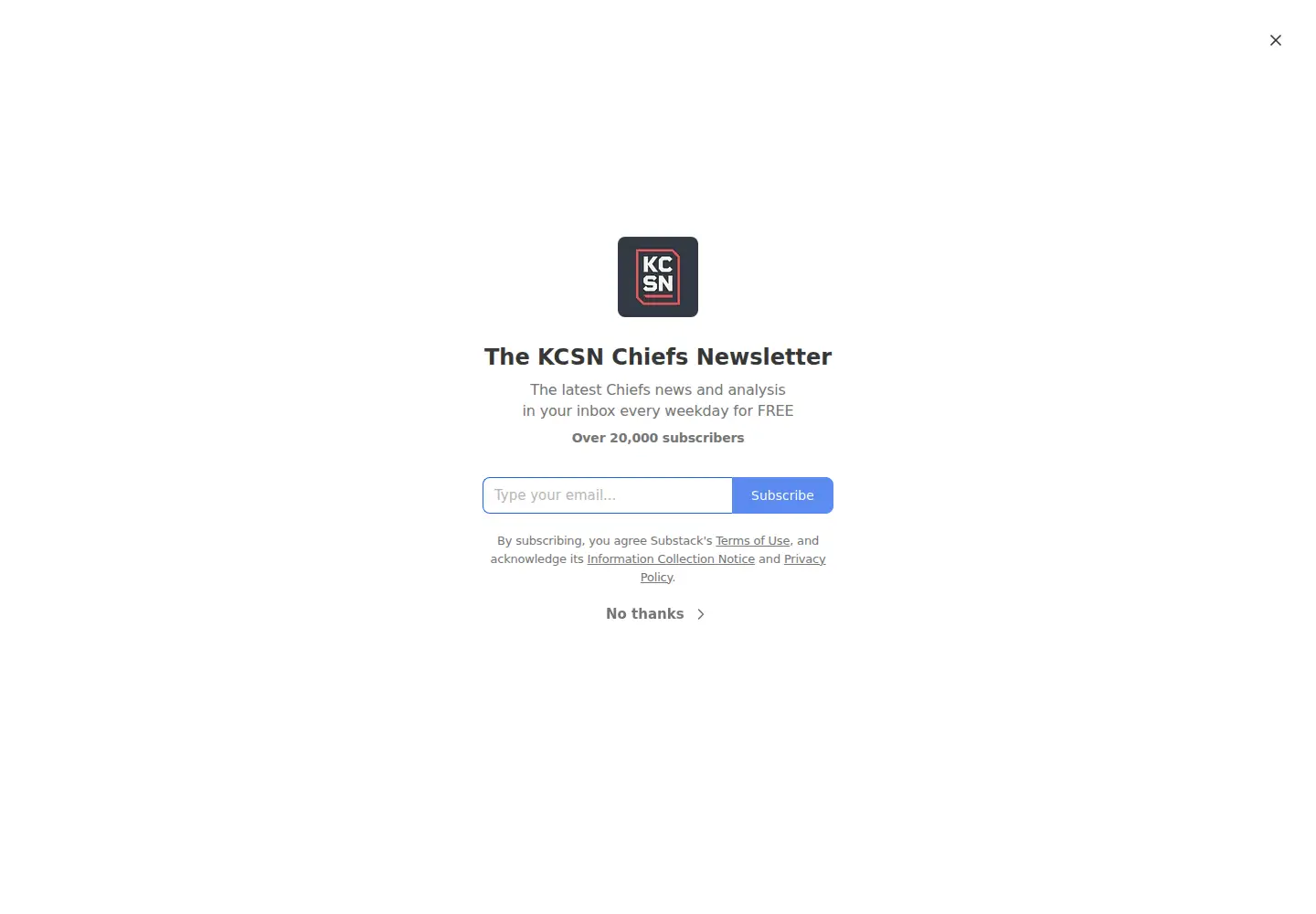 Captured homepage of kcsn.com in the current scan