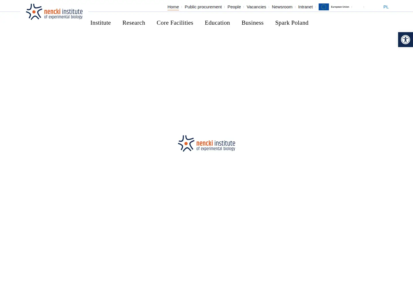 Screenshot of nencki.edu.pl