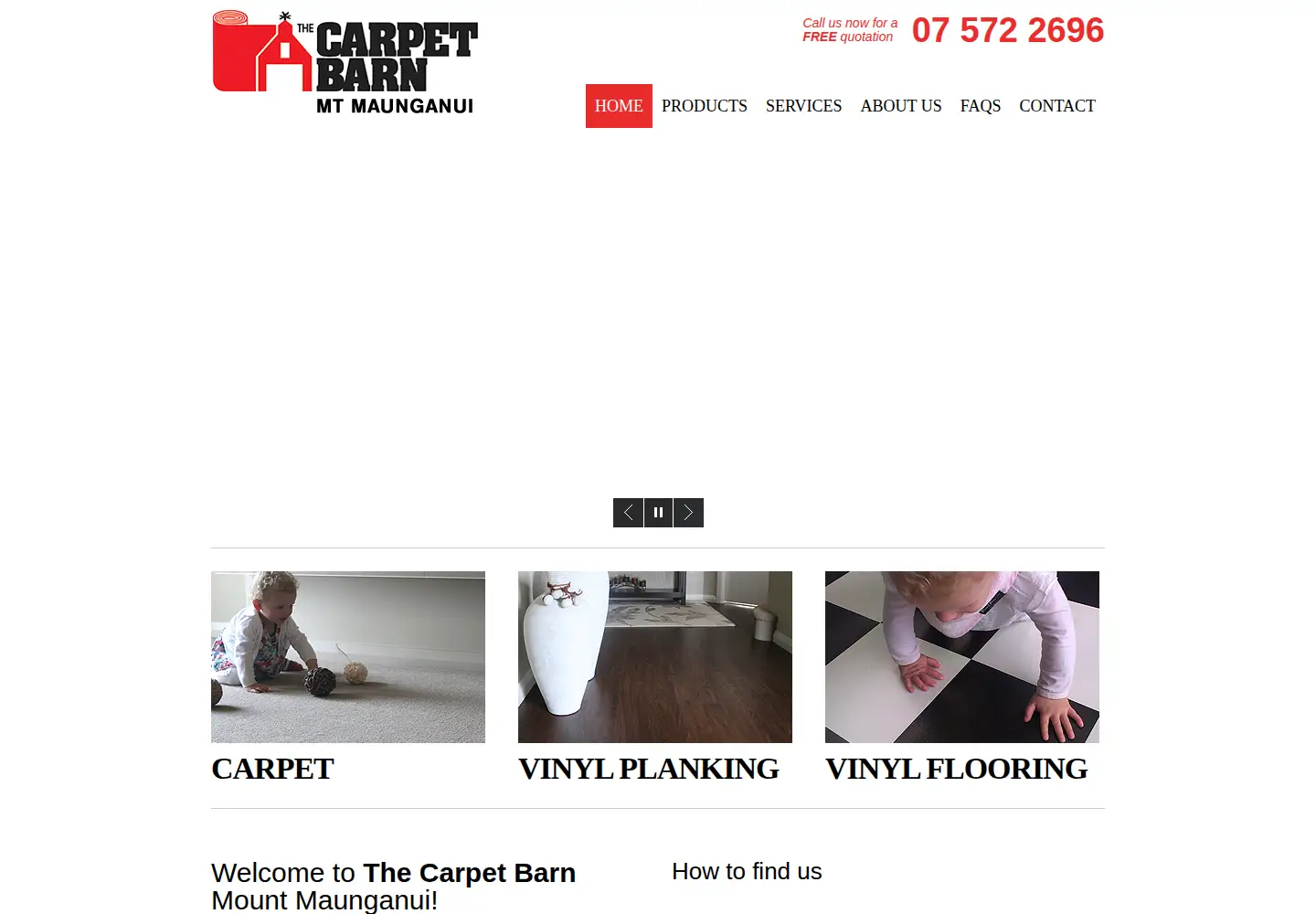 Screenshot of thecarpetbarn.co.nz