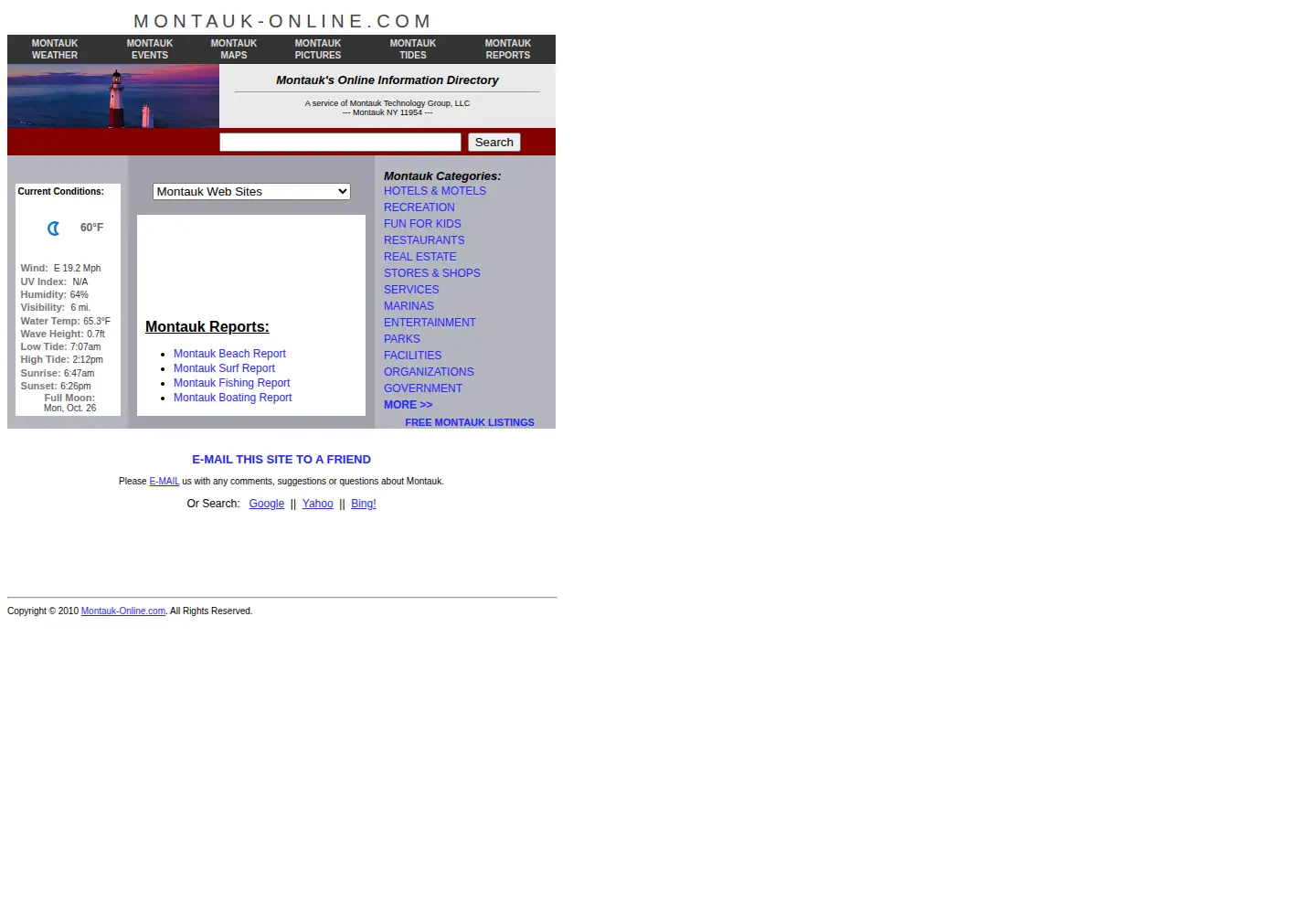 Screenshot of montaukonline.net