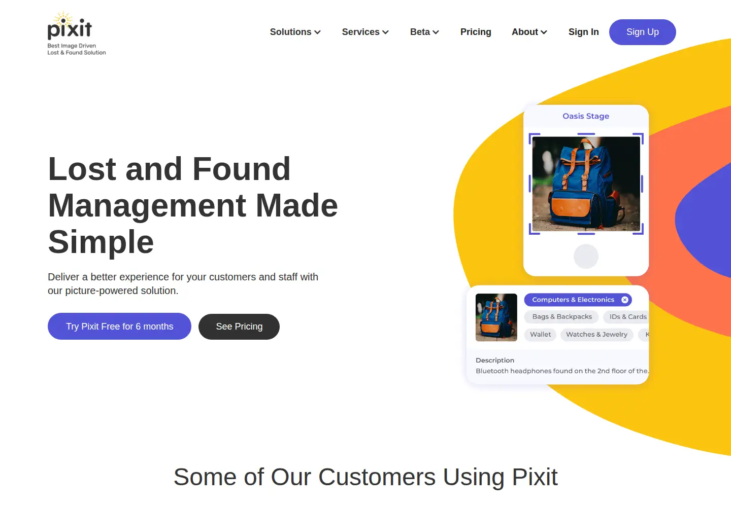 Captured homepage of pixithq.com in the current scan
