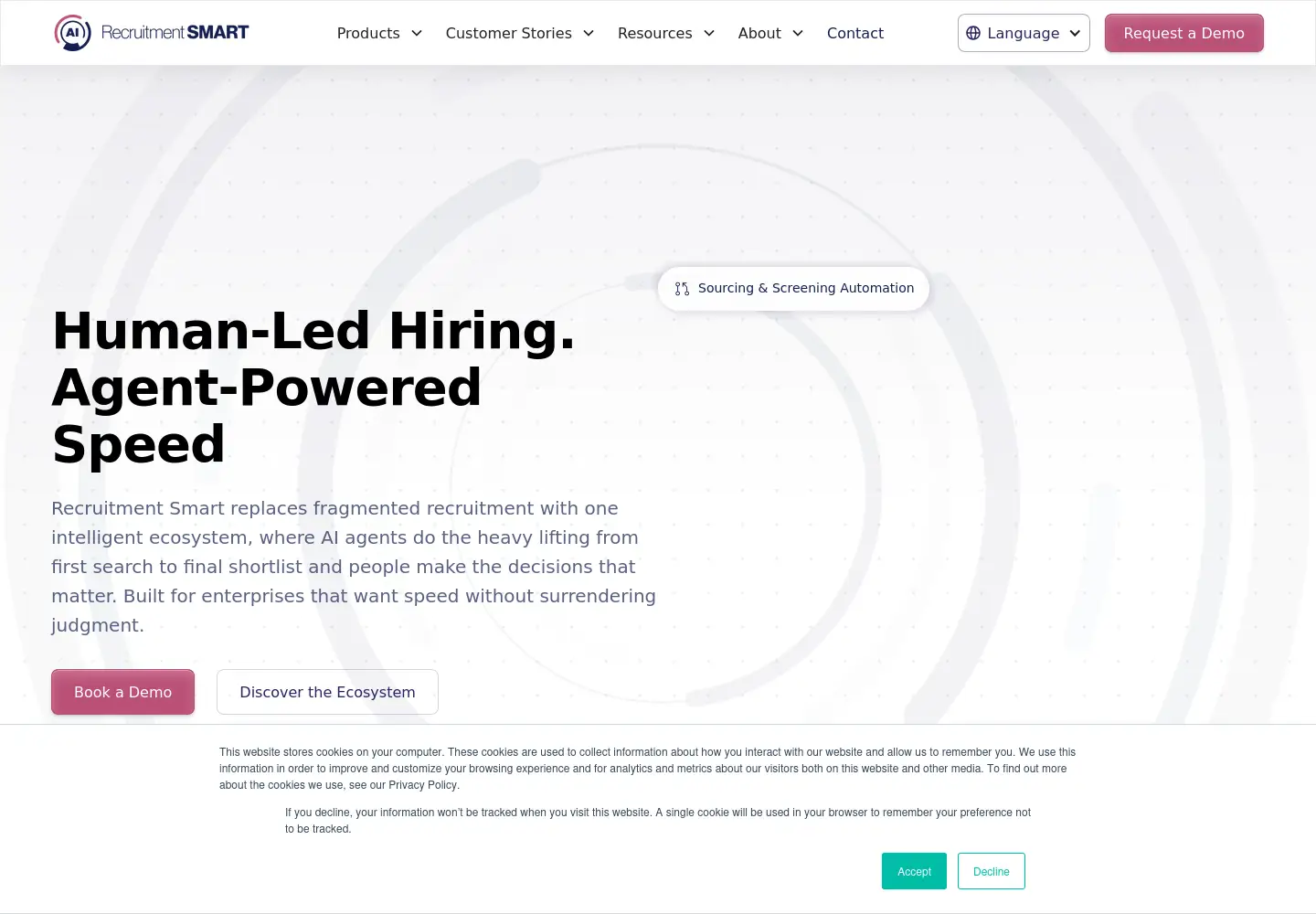 Screenshot of recruitmentsmart.com