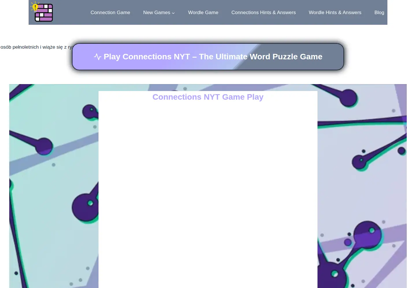 Screenshot of connectionsnyt.us