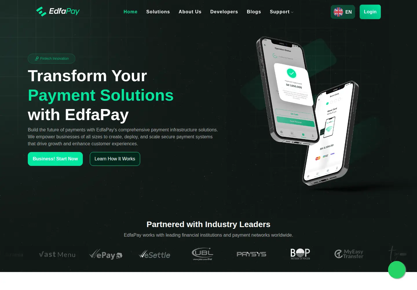 Screenshot of edfapay.com