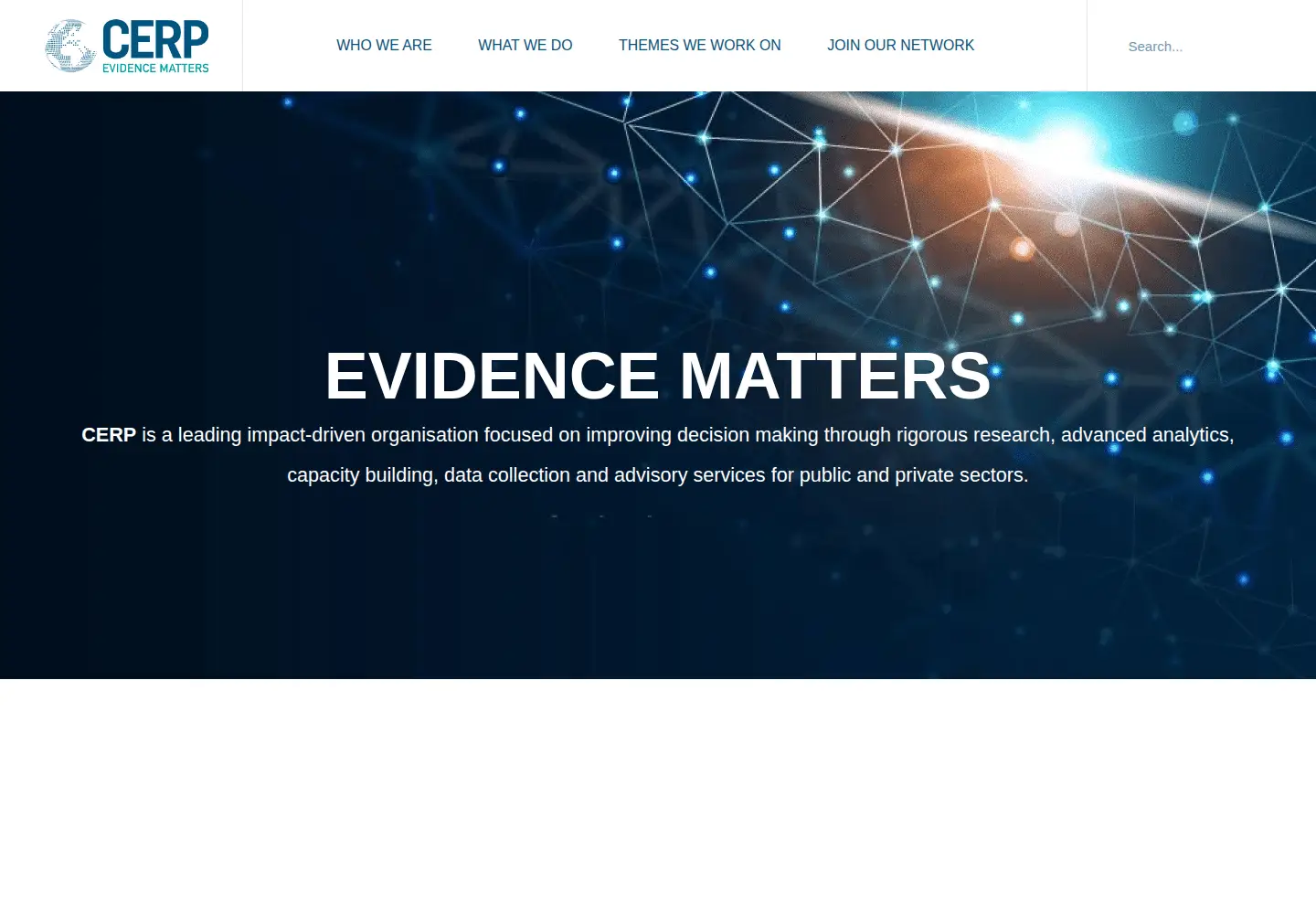 Captured homepage of cerp.org.pk in the current scan