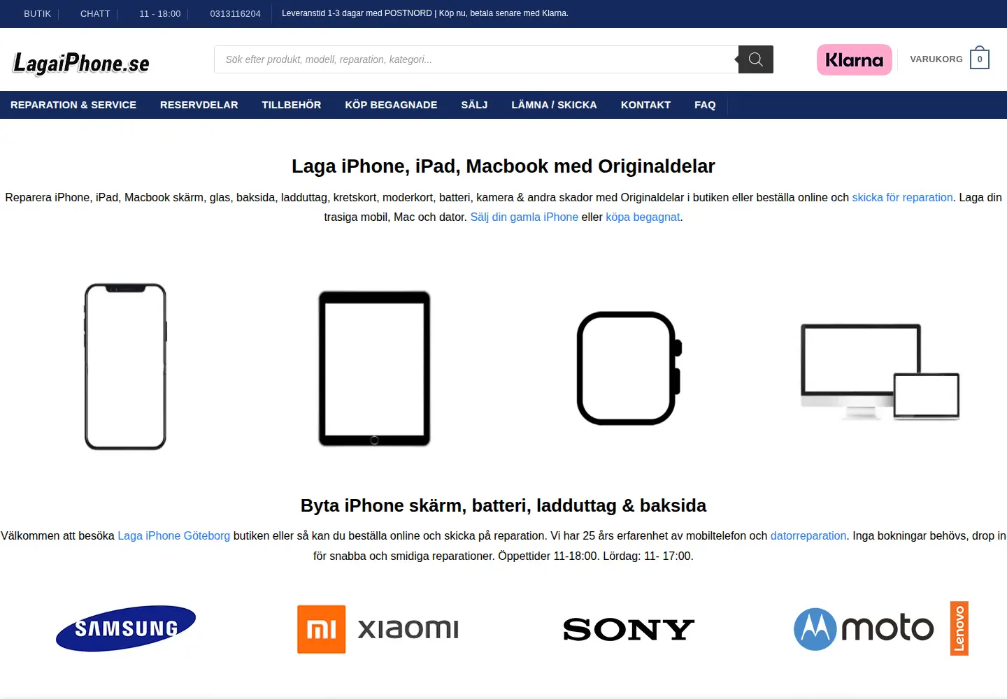 Screenshot of lagaiphone.se