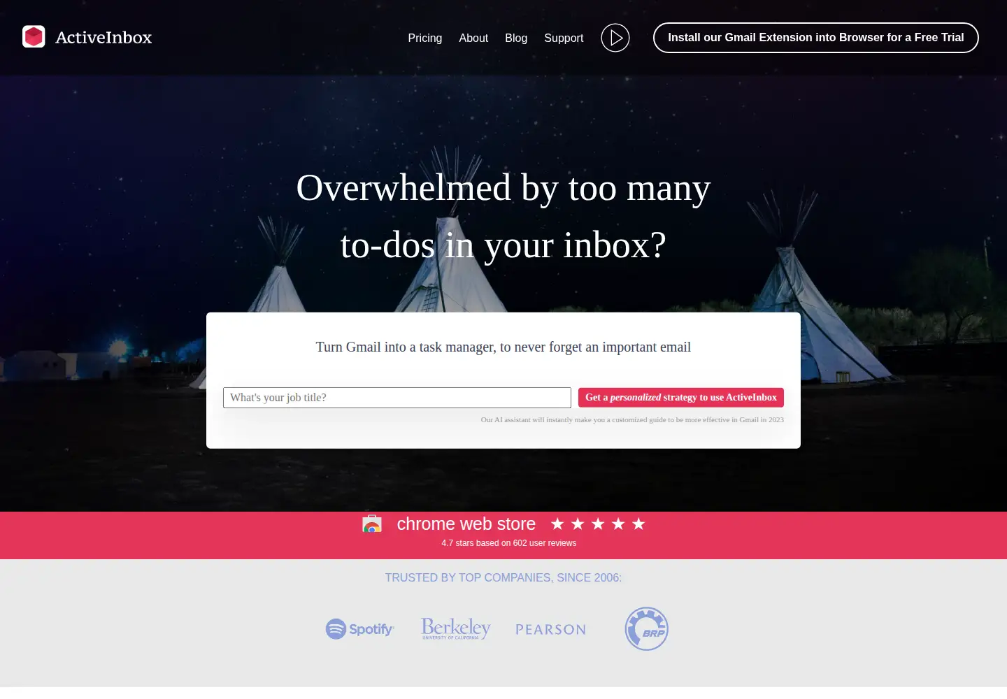 Screenshot of activeinboxhq.com