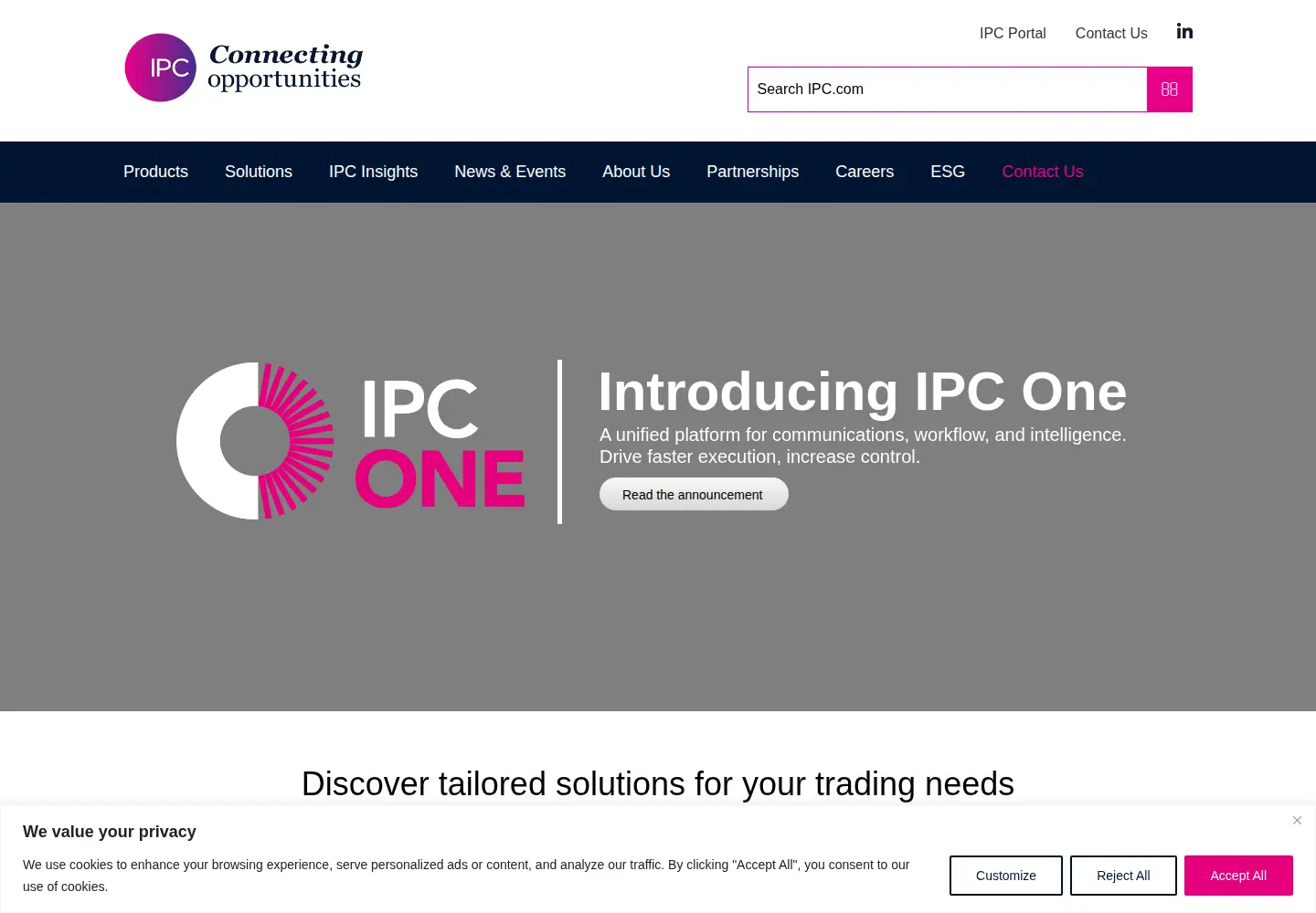 Screenshot of ipc.com
