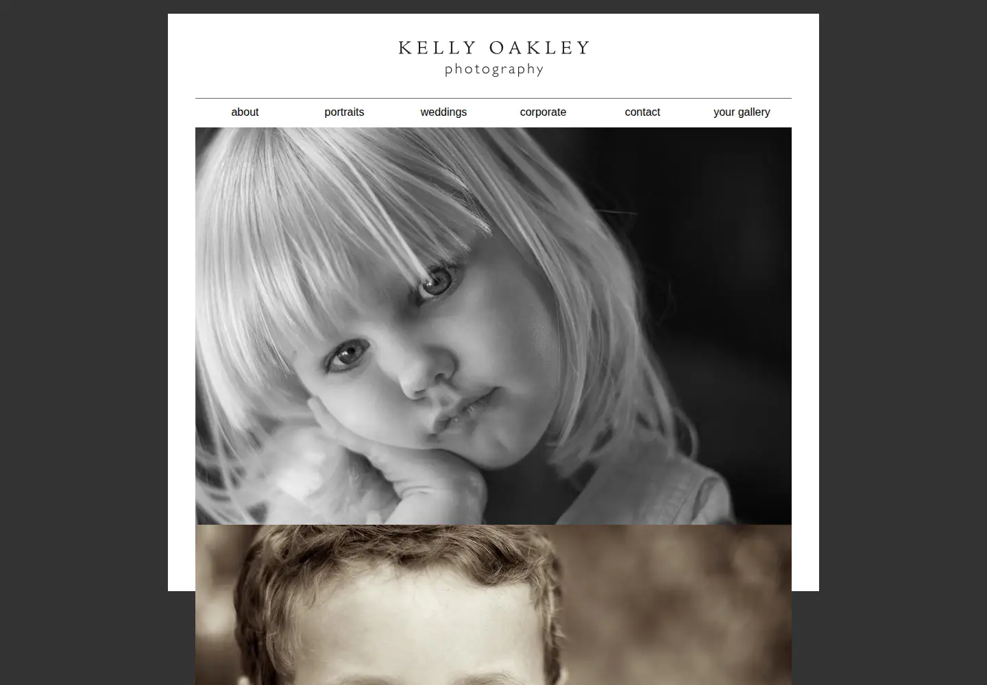 Screenshot of kellyoakleyphotography.com