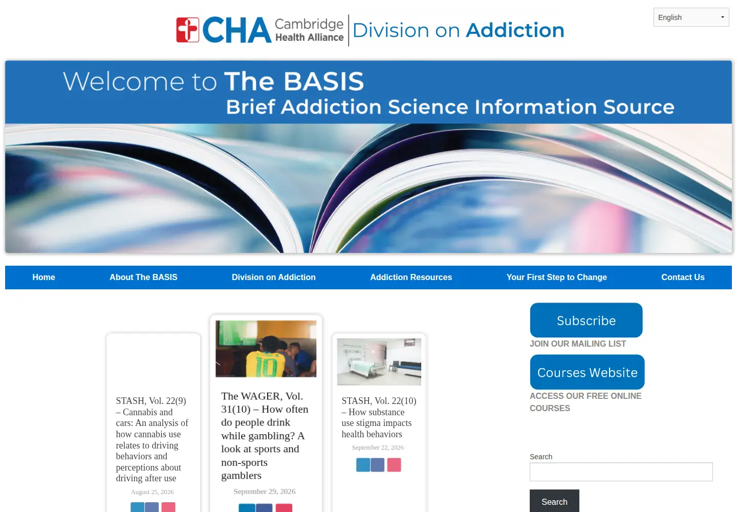 Captured homepage of basisonline.org in the current scan