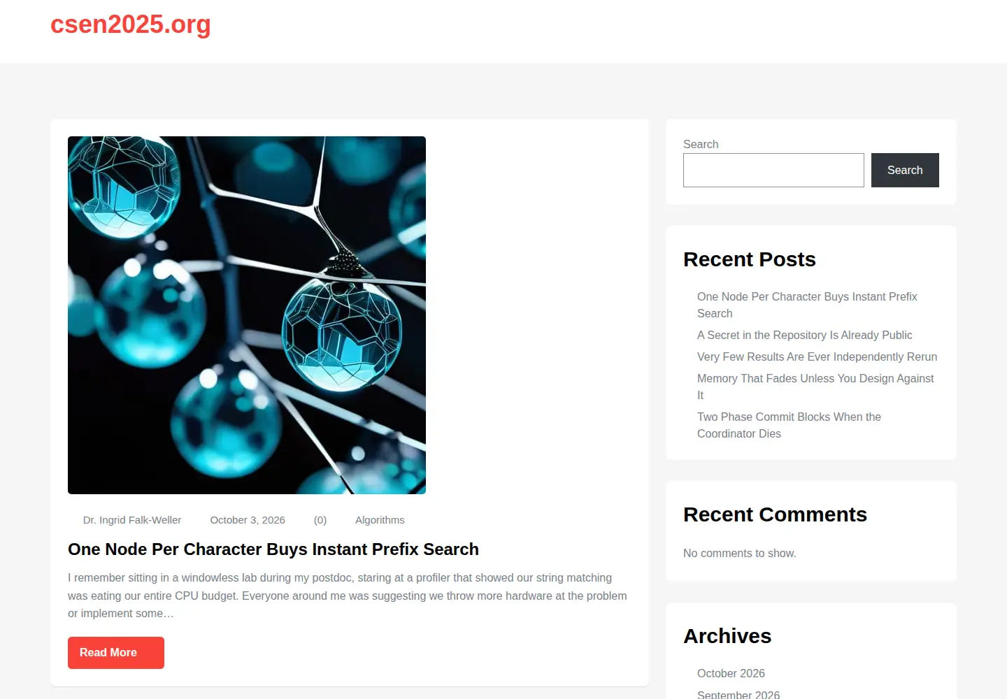 Screenshot of csen2025.org