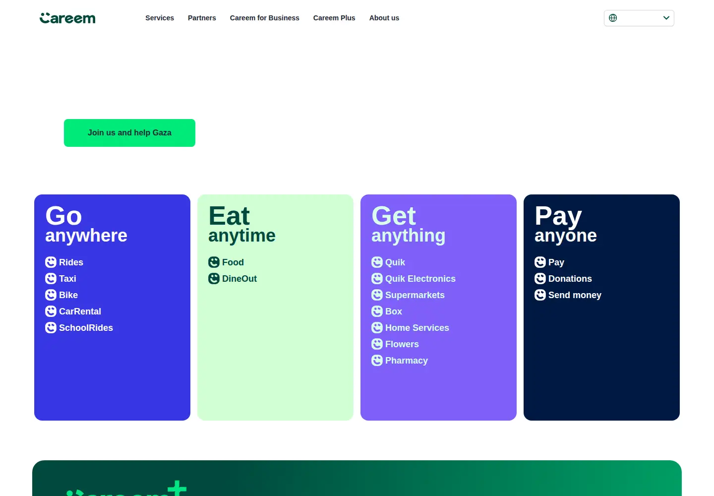 Screenshot of careem.com