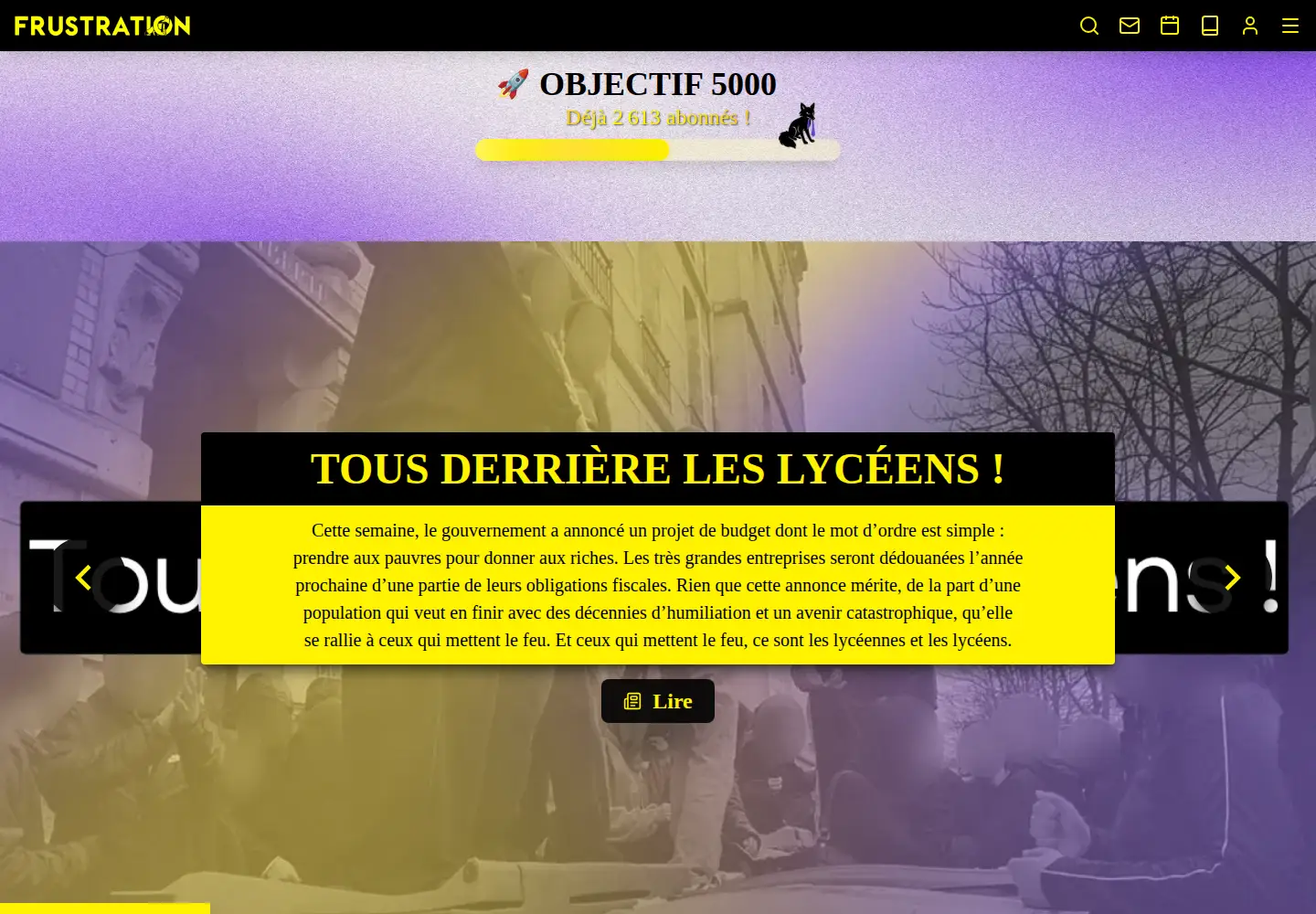 Screenshot of frustrationmagazine.fr
