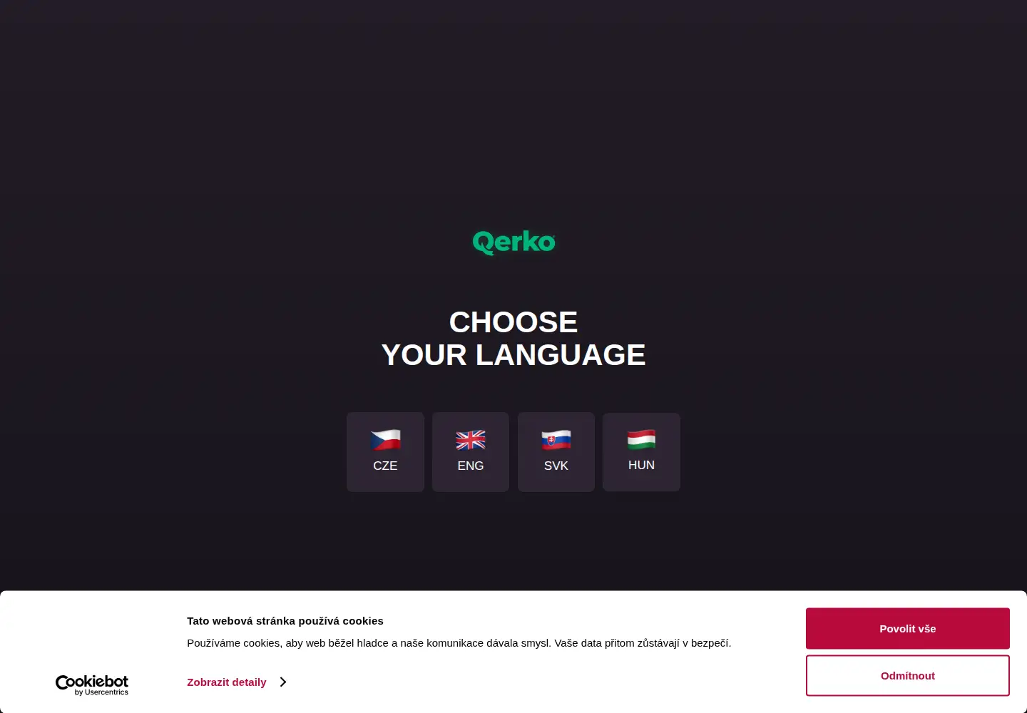 Captured homepage of qerko.com in the current scan