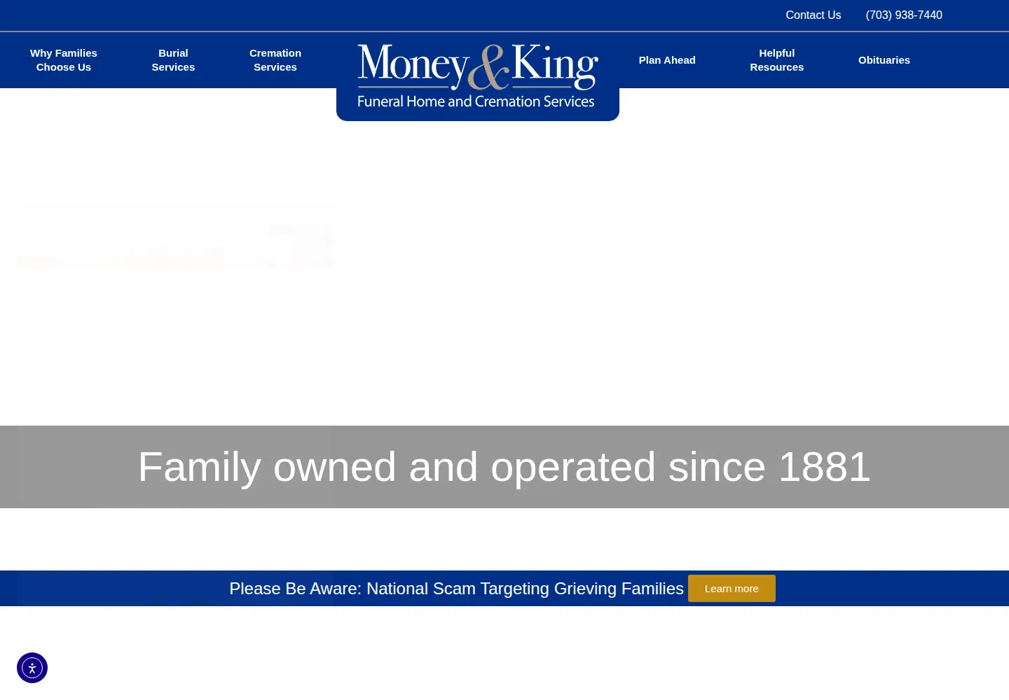 Screenshot of moneyandking.com