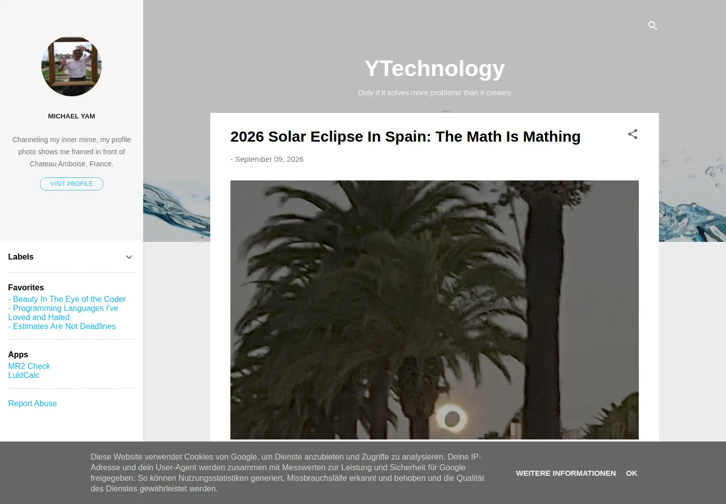 Captured homepage of ytechnology.com in the current scan