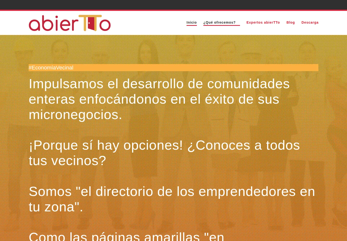 Screenshot of abiertto.com