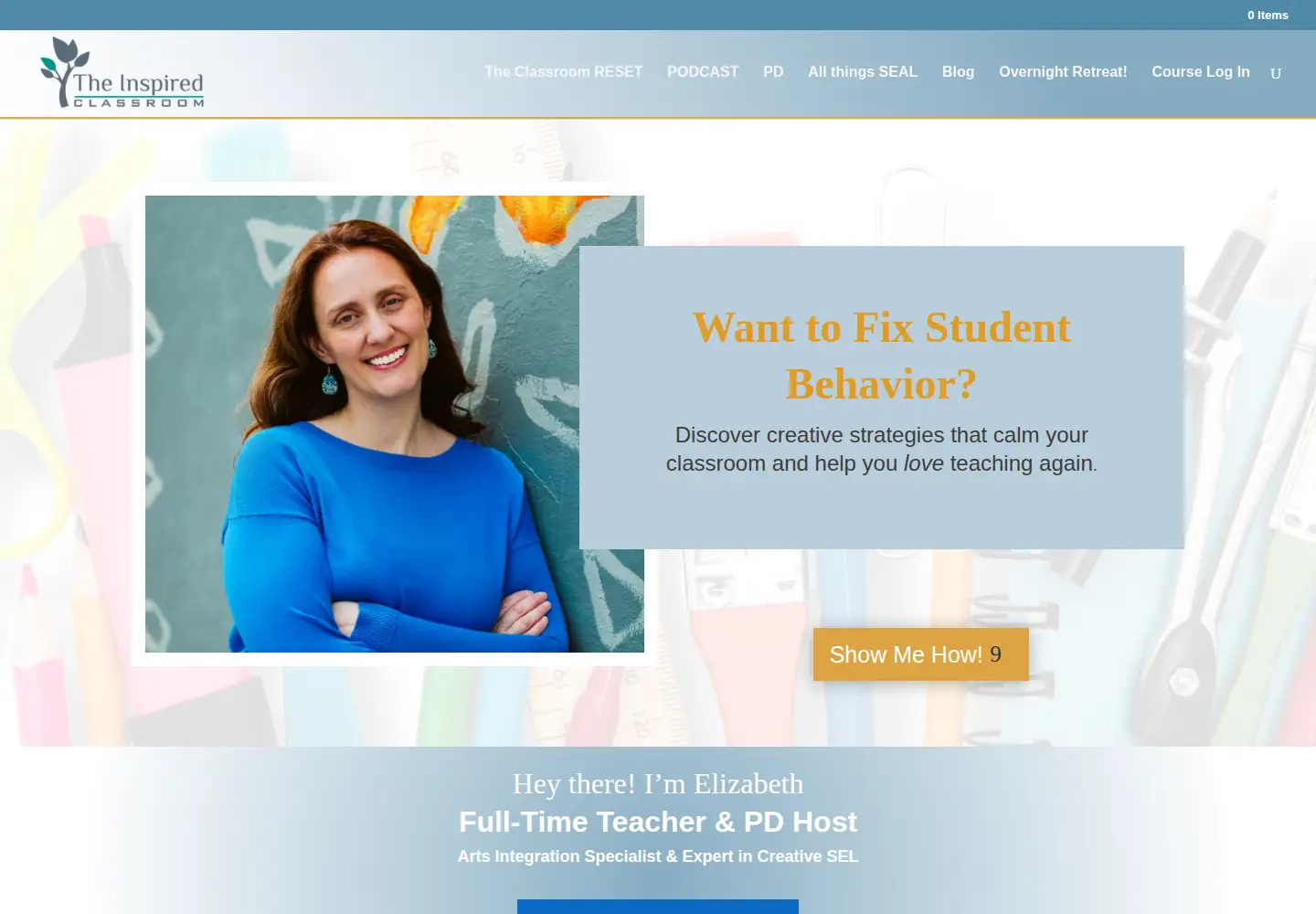 Screenshot of theinspiredclassroom.com