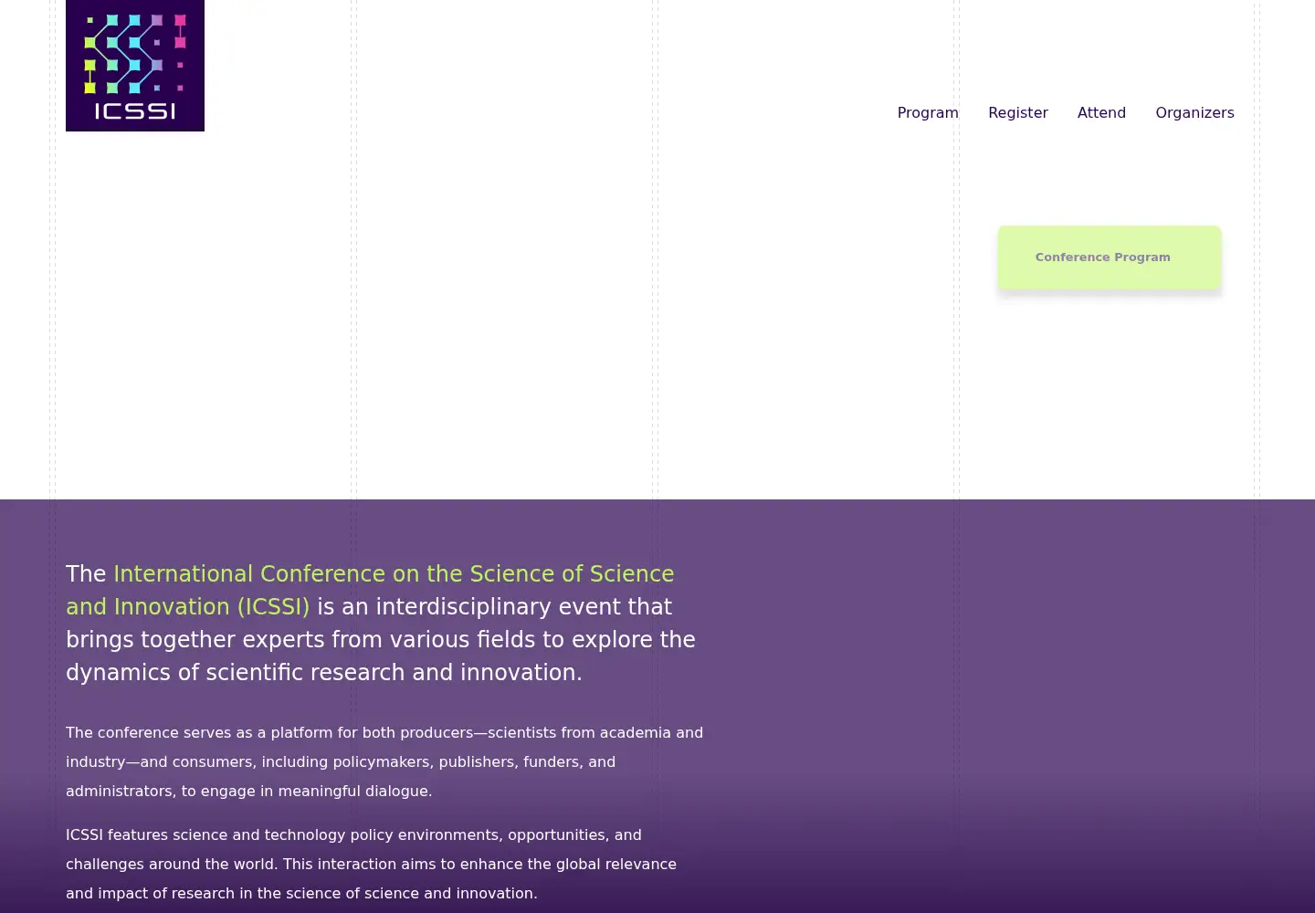 Screenshot of icssi.org