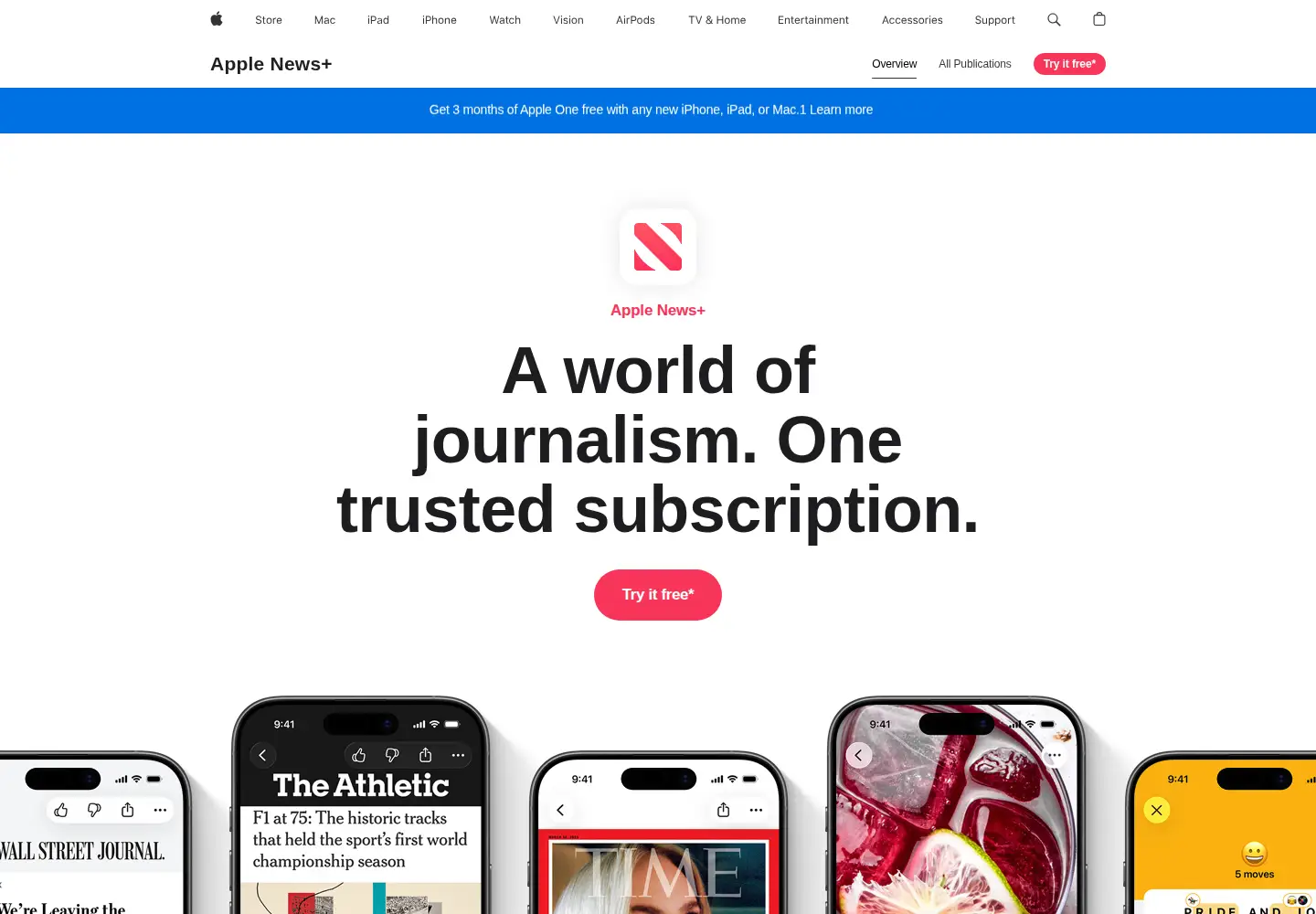 Screenshot of apple.news