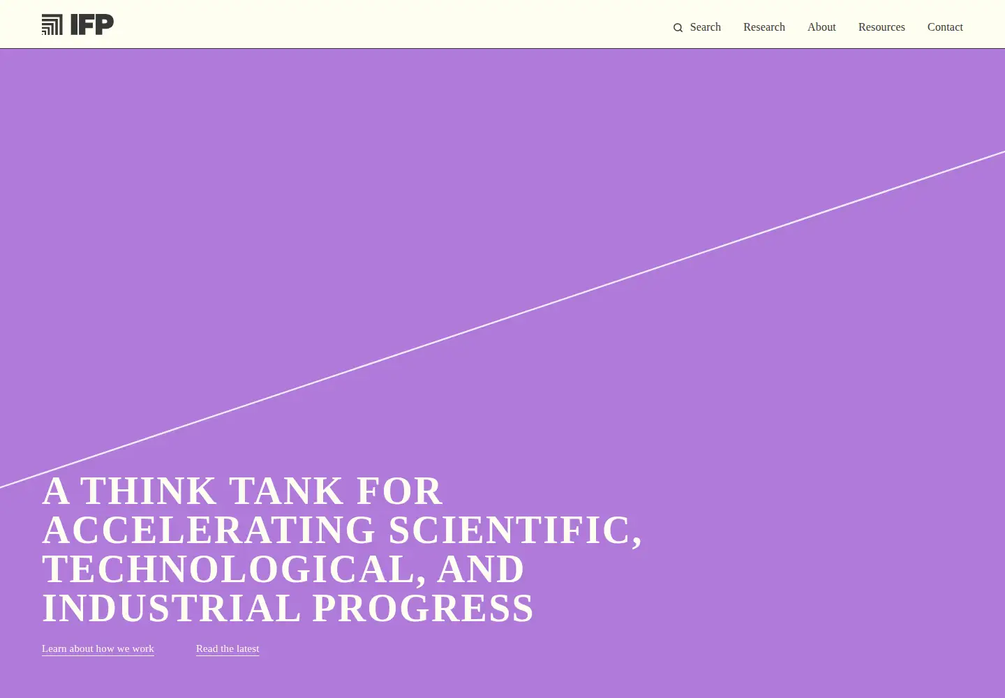 Screenshot of progress.institute