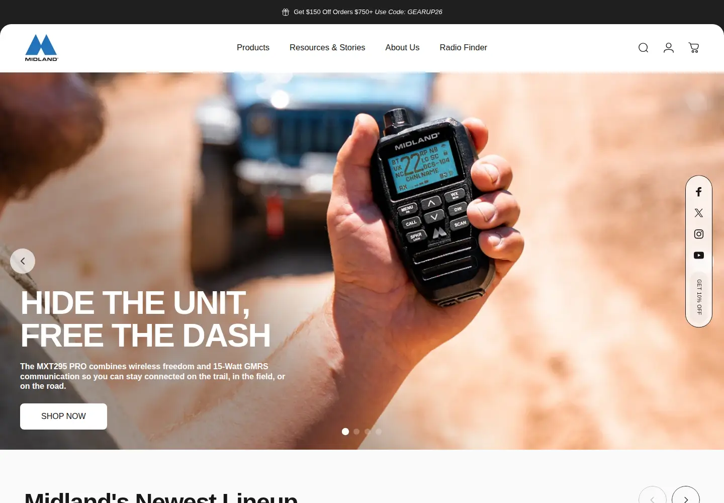 Screenshot of midlandusa.com