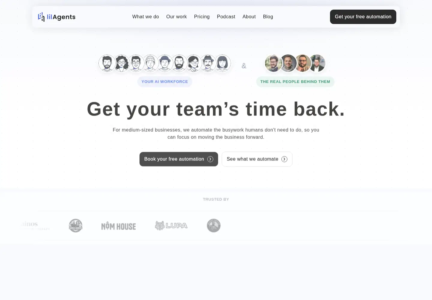 Screenshot of lilagents.com
