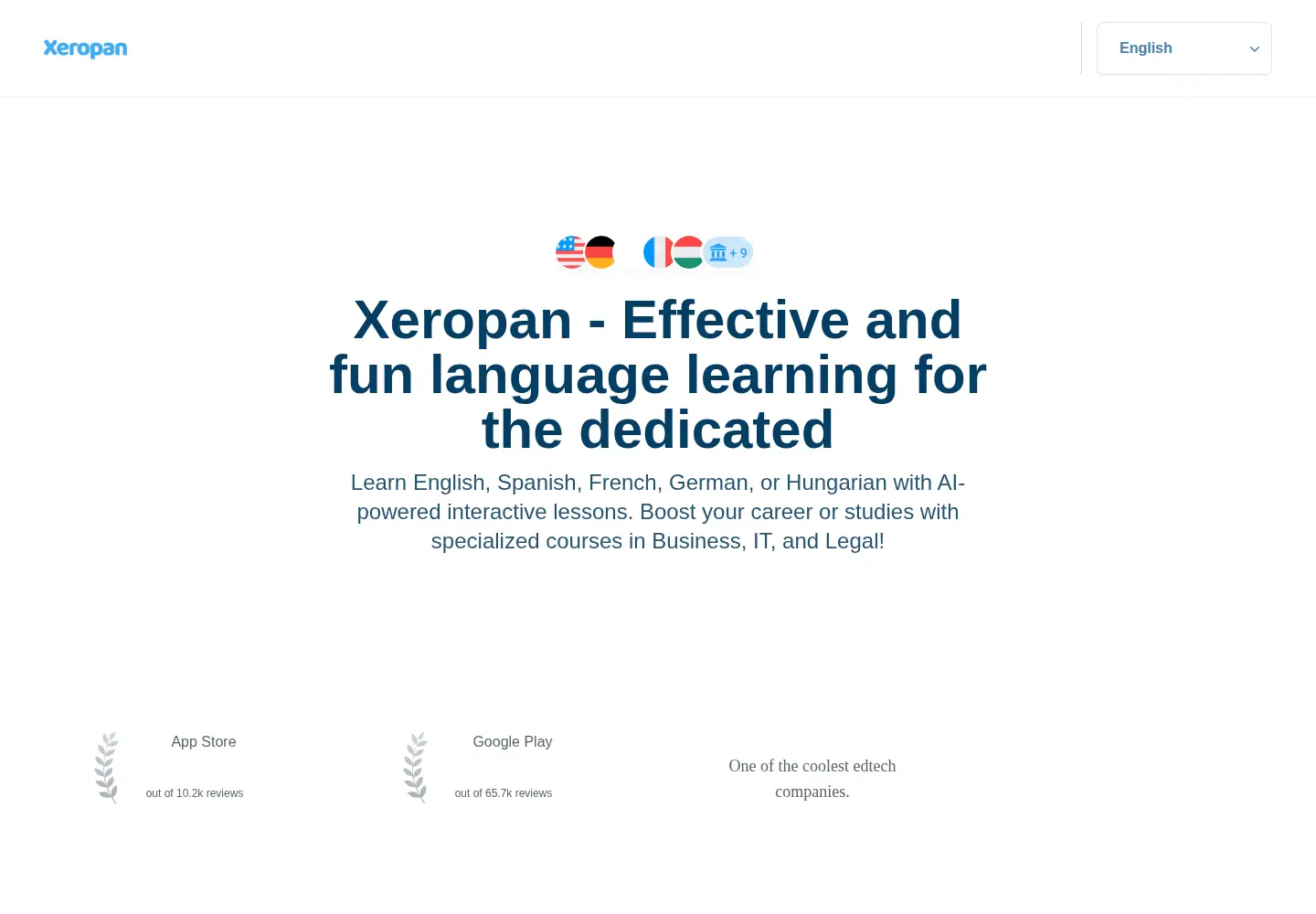 Screenshot of xeropan.com