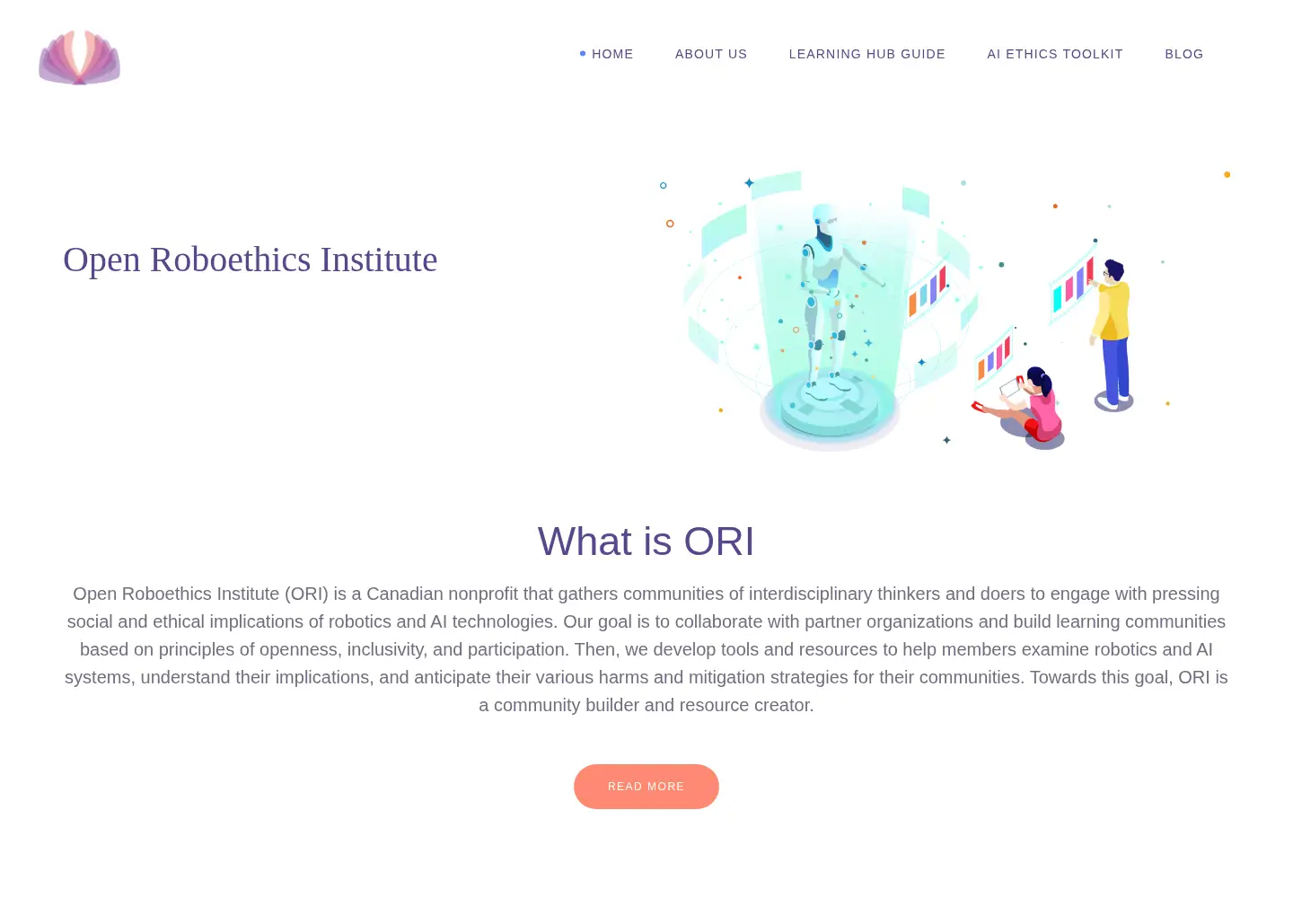 Screenshot of openroboethics.org