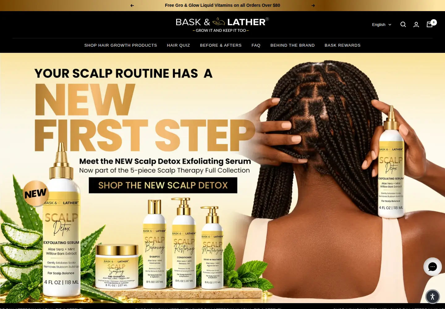 Screenshot of baskandlatherco.com
