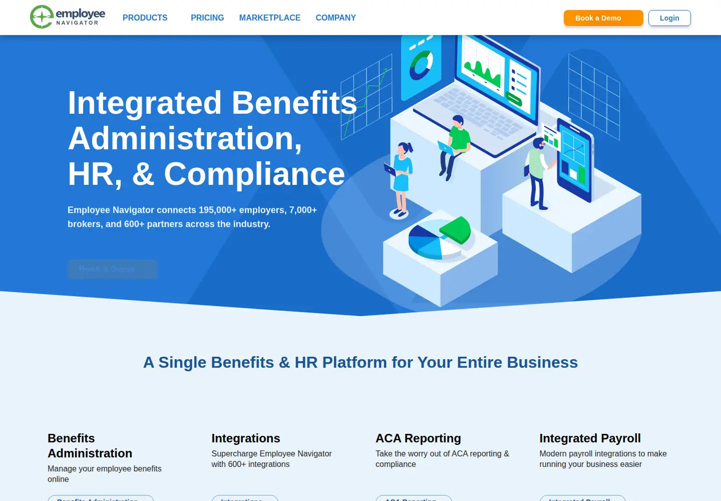 Screenshot of employeenavigator.com