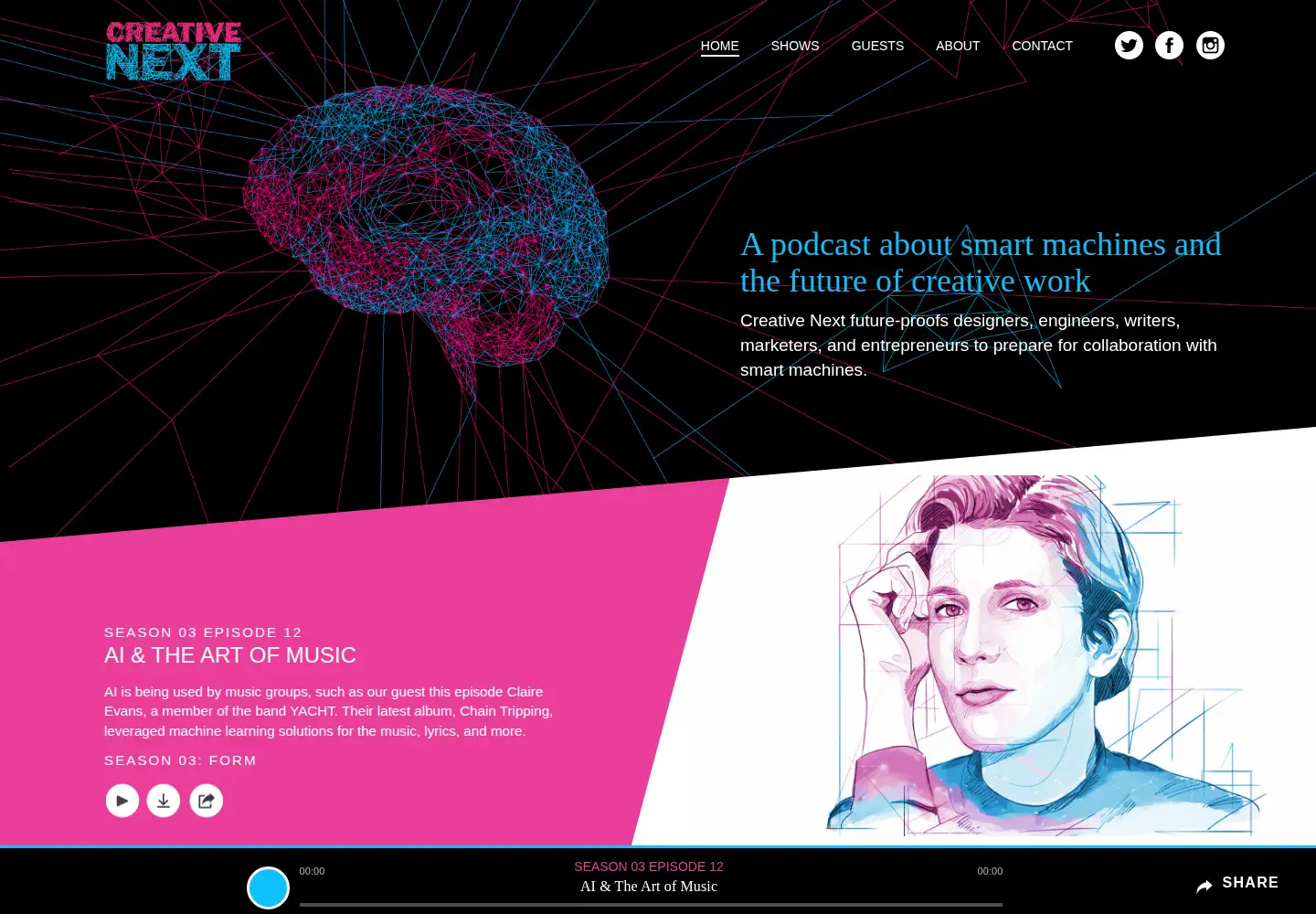 Screenshot of creativenext.org