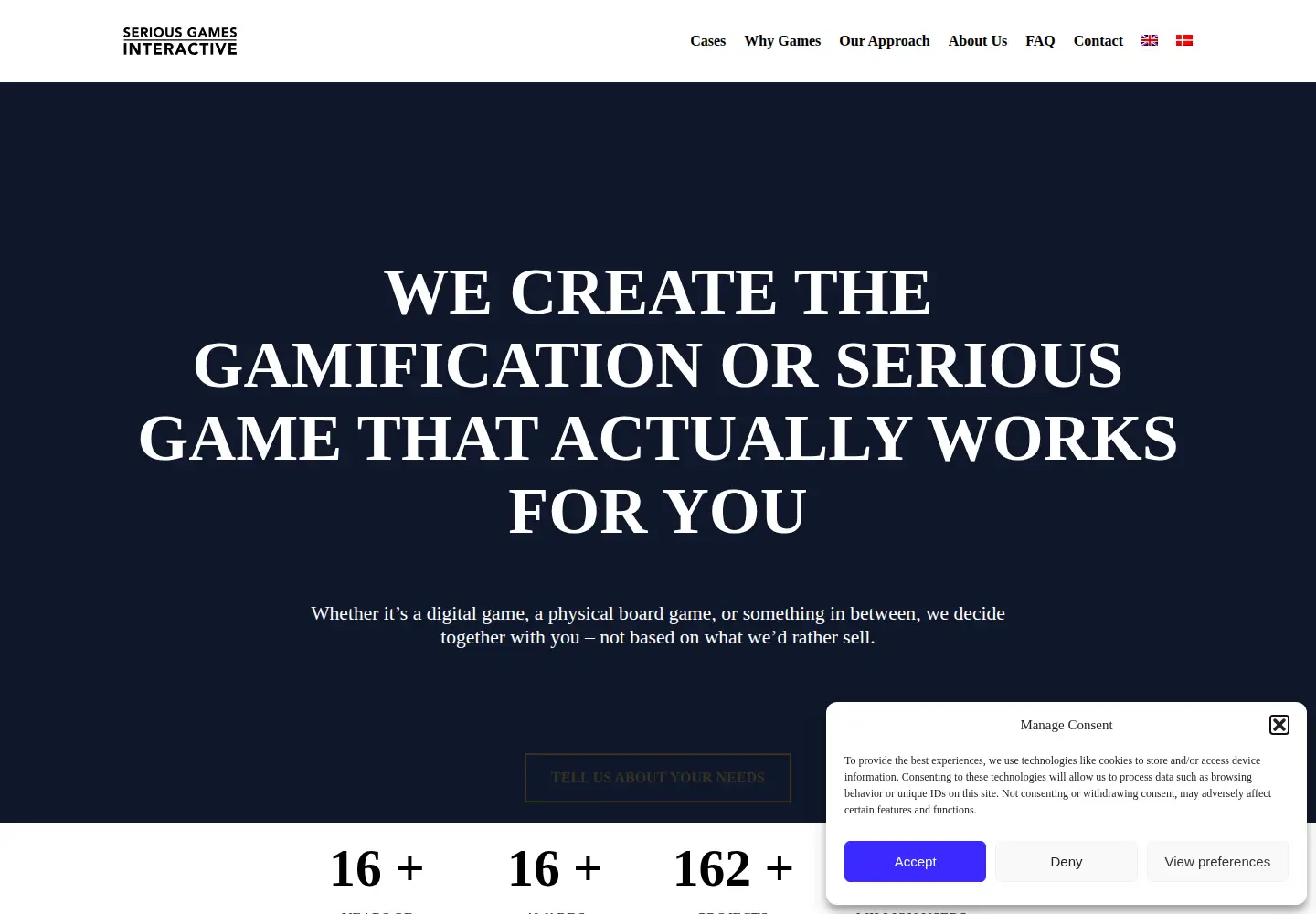 Screenshot of seriousgames.net