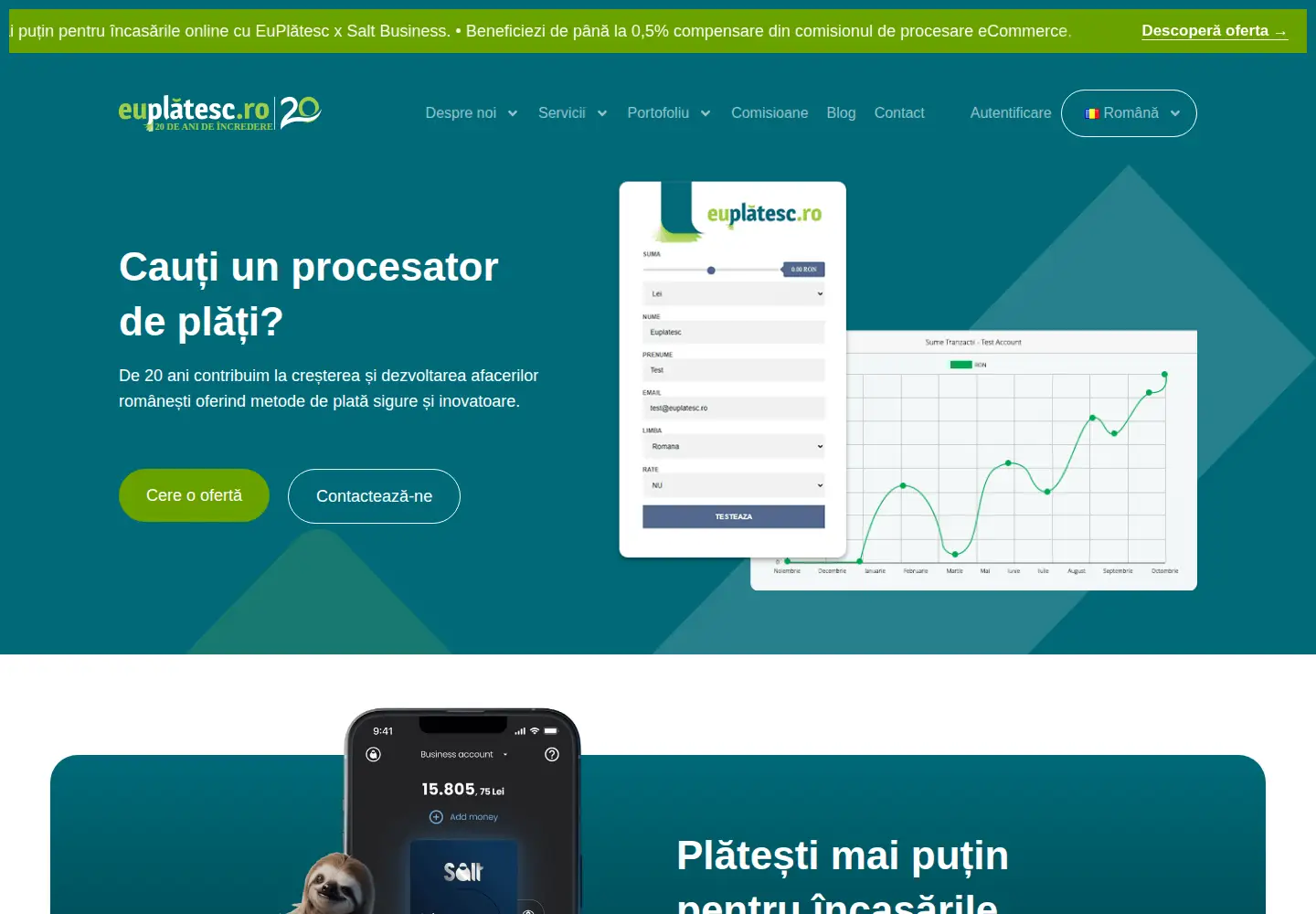 Screenshot of euplatesc.ro