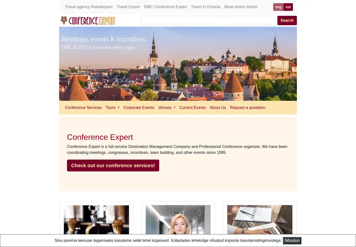 Screenshot of conference-expert.eu